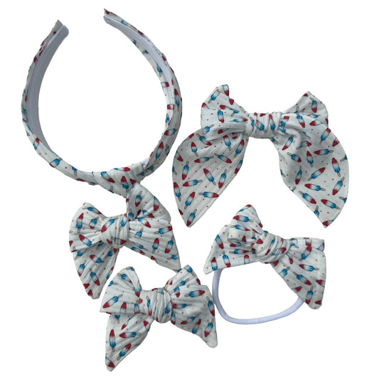 *4th of July Rocket Pop Hair Bows
