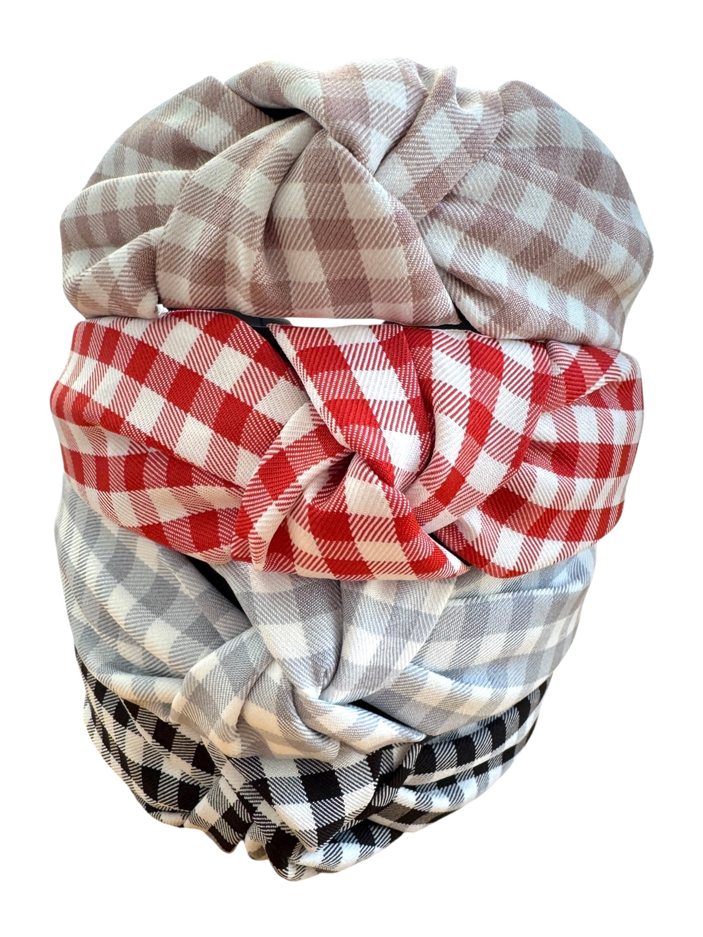 Gingham Headbands| Knotted Headband for Kids & Adults