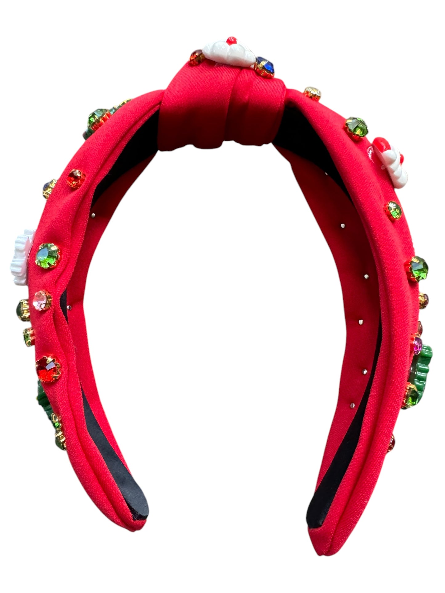 Rhinestone Christmas Holiday Headband - Festive Holiday Hair Accessories for Girls & Women
