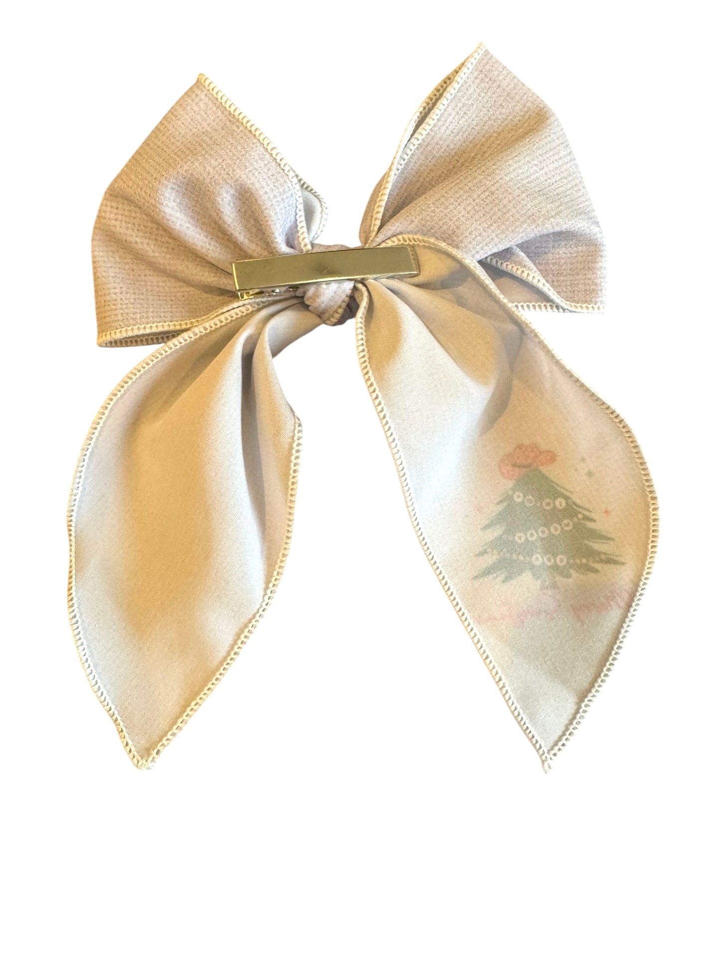 Gray Swiftmas Hair Bows - Swiftie Christmas Bows