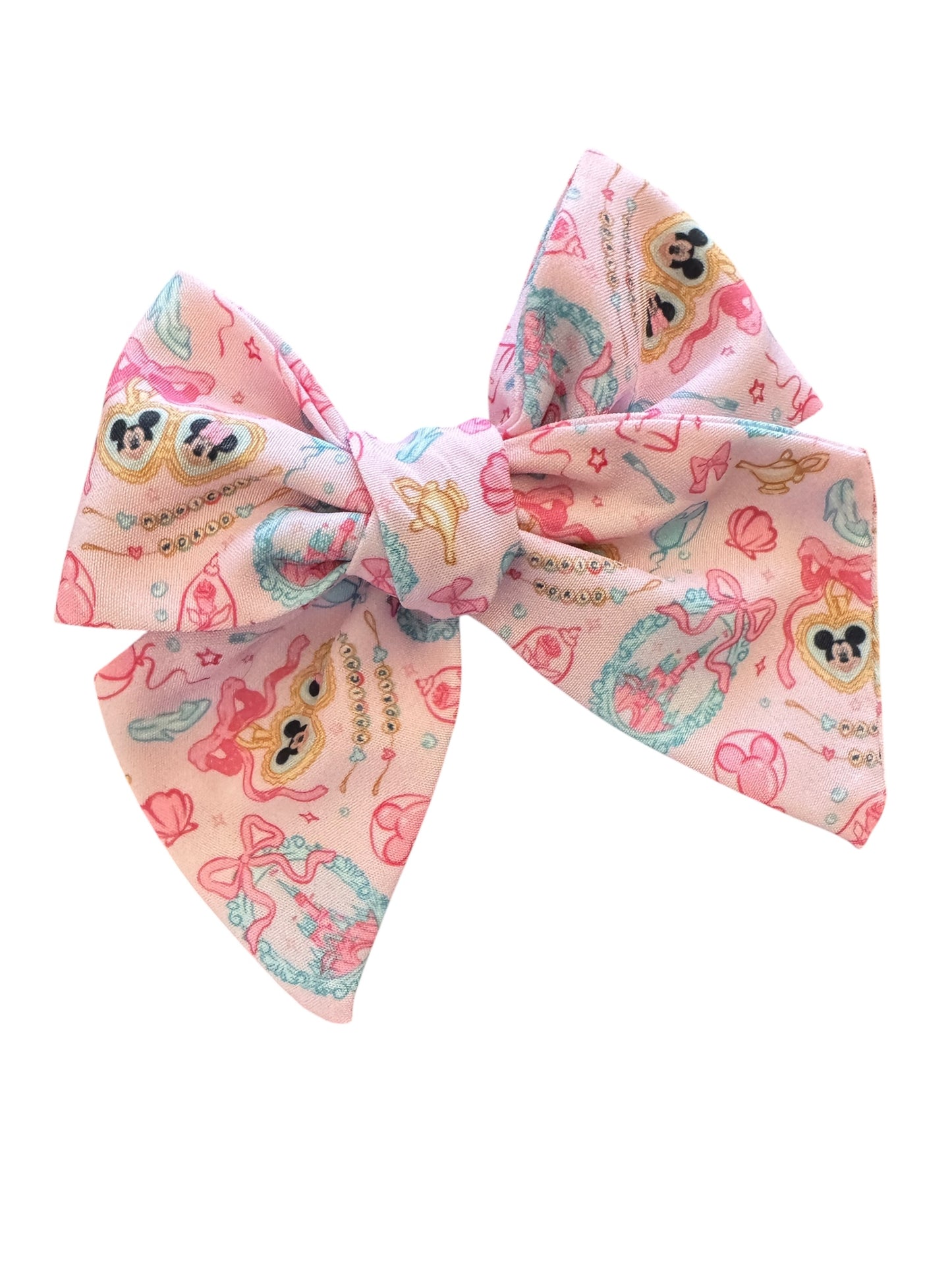 Pink Magical World Hair Bows for Girls