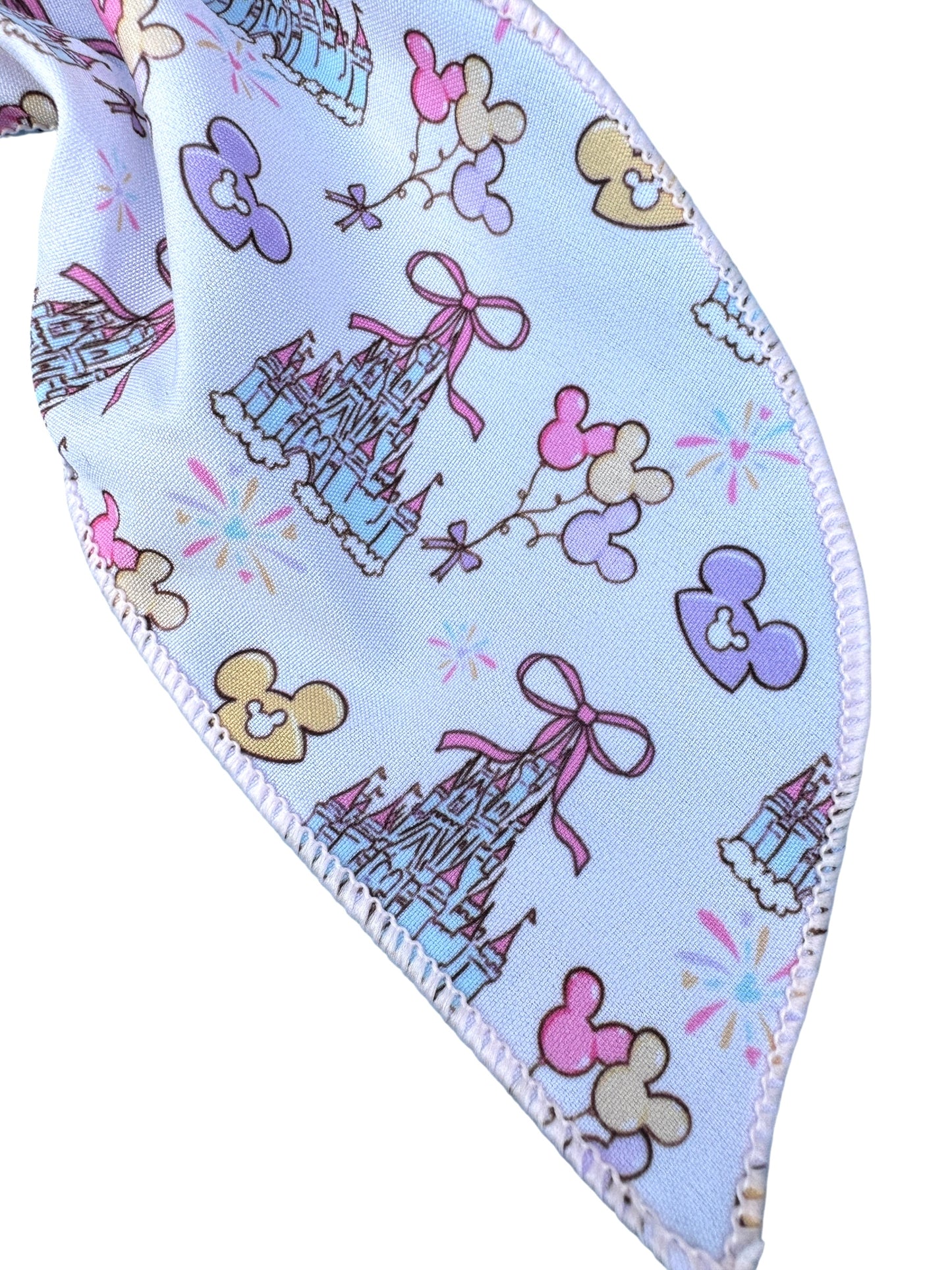 White Castle Hair Bows for Girls