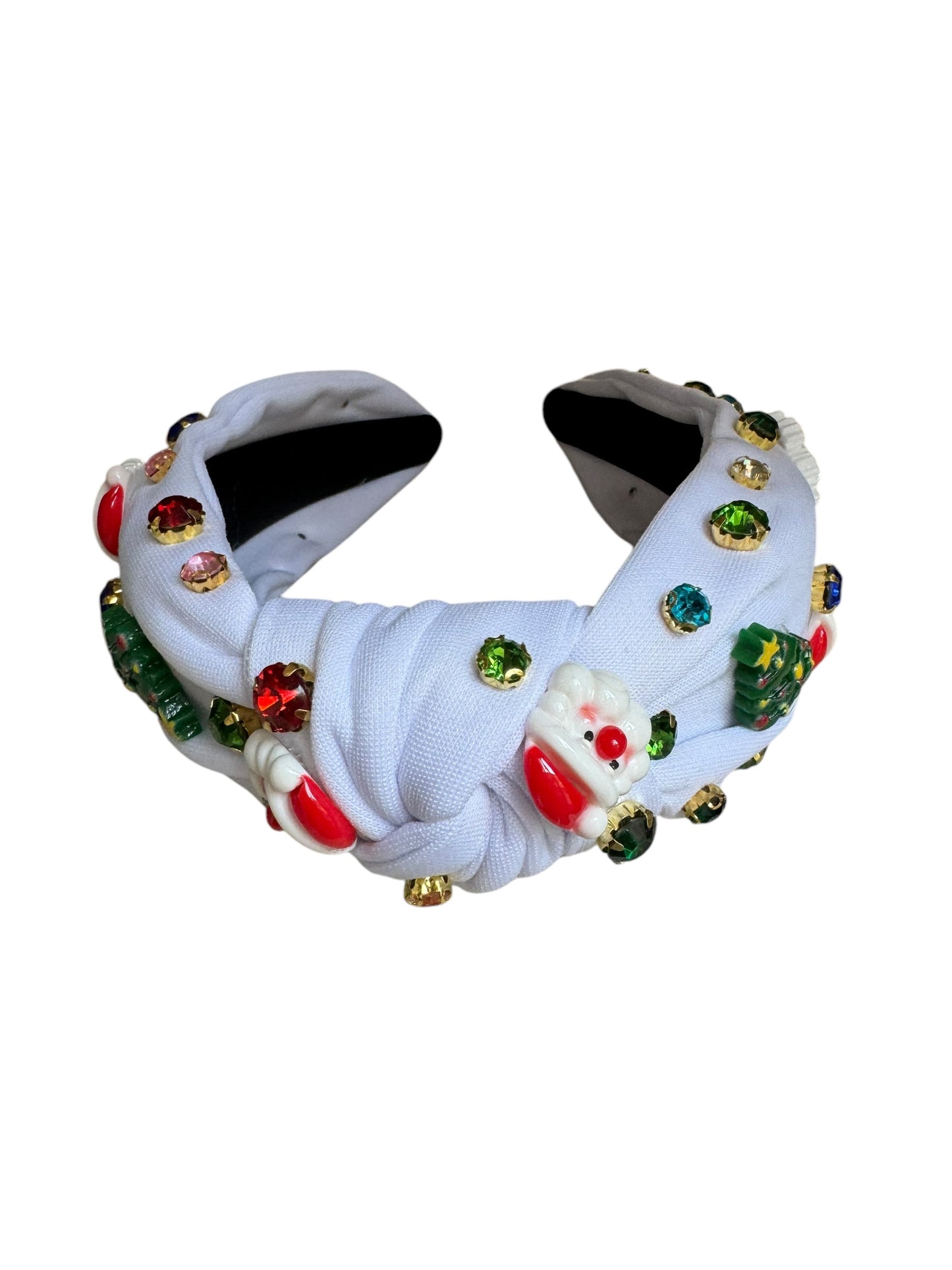 Rhinestone Christmas Holiday Headband - Festive Holiday Hair Accessories for Girls & Women