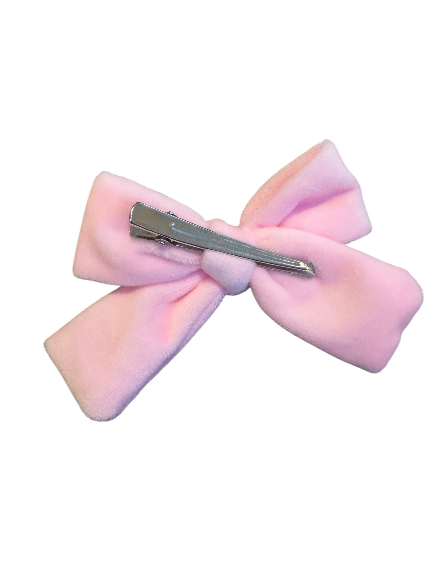 Velvet Candy Heart Hair Bow - Valentine's Day Hair Bow with Conversation Hearts