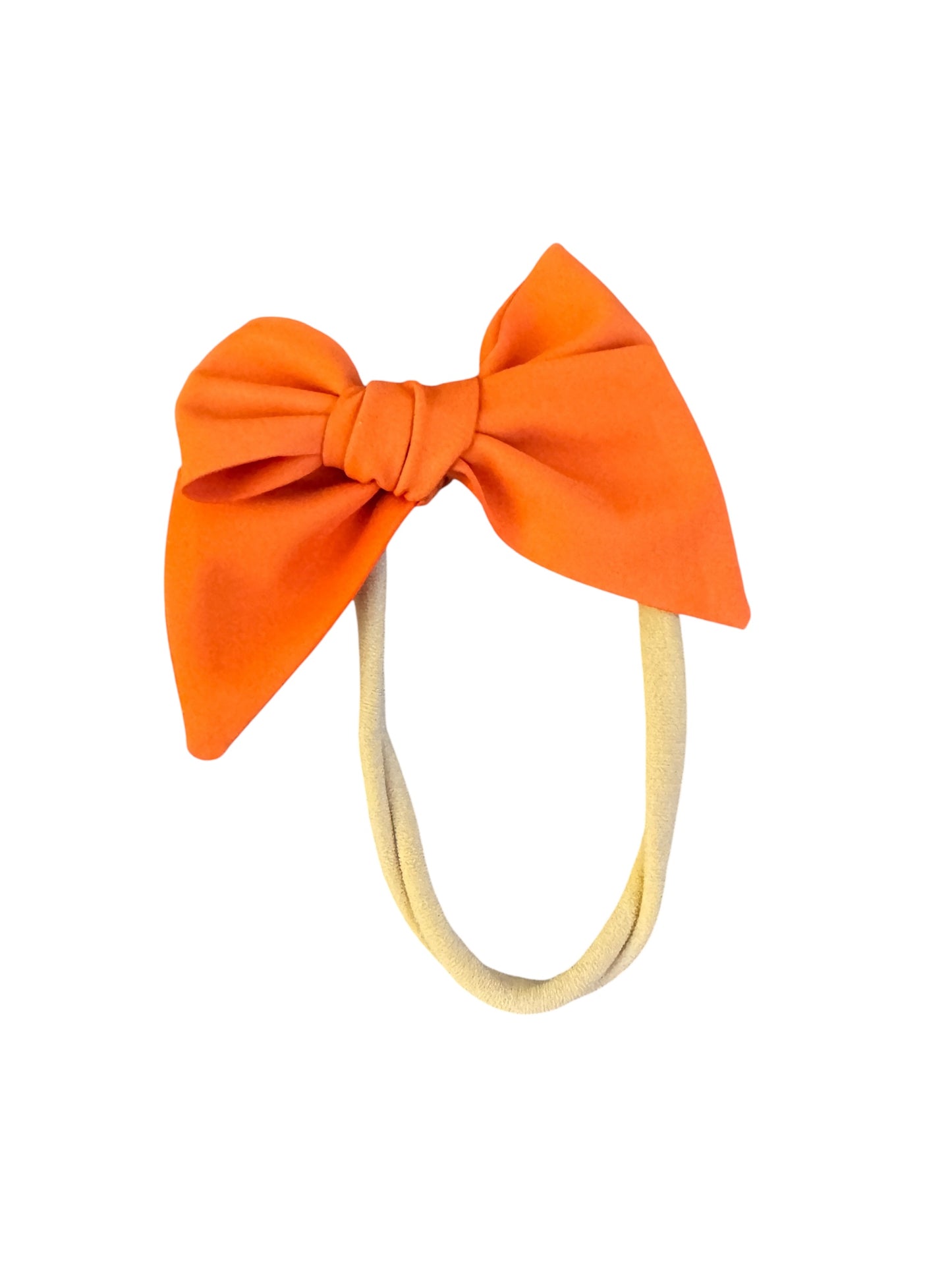 Solid Orange Hair Bow | Halloween Bows for Kids & Toddlers