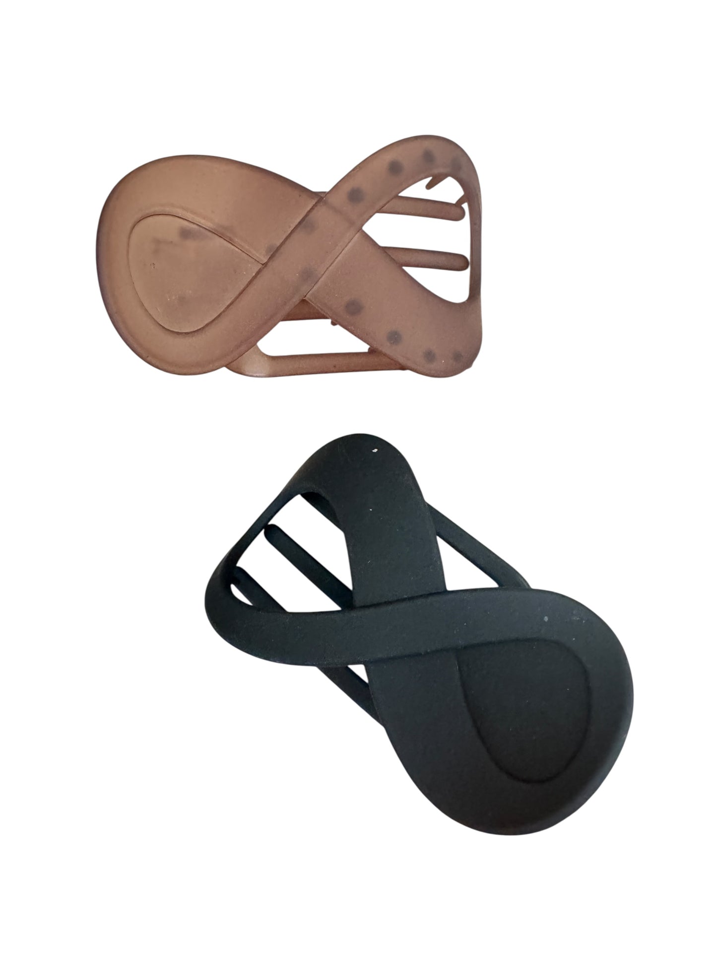 Flat Round Hair Claw Clips