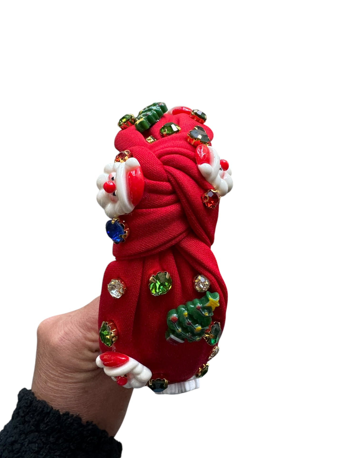 Rhinestone Christmas Holiday Headband - Festive Holiday Hair Accessories for Girls & Women