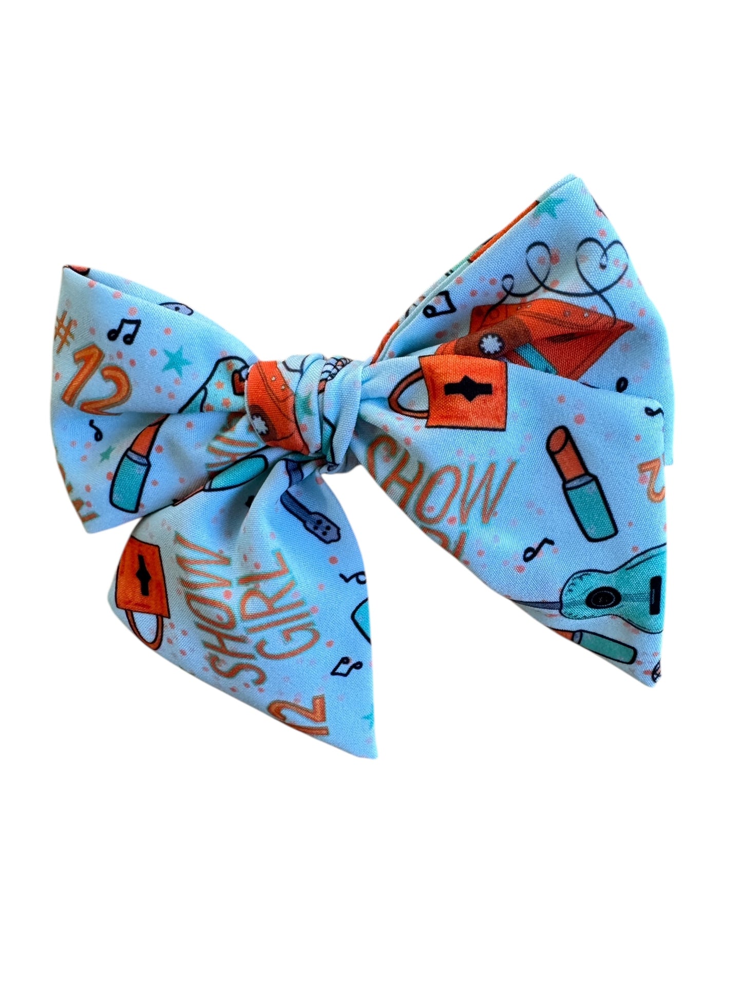 Mint Showgirl Hair Bows - Concert & Everyday Fan Accessories