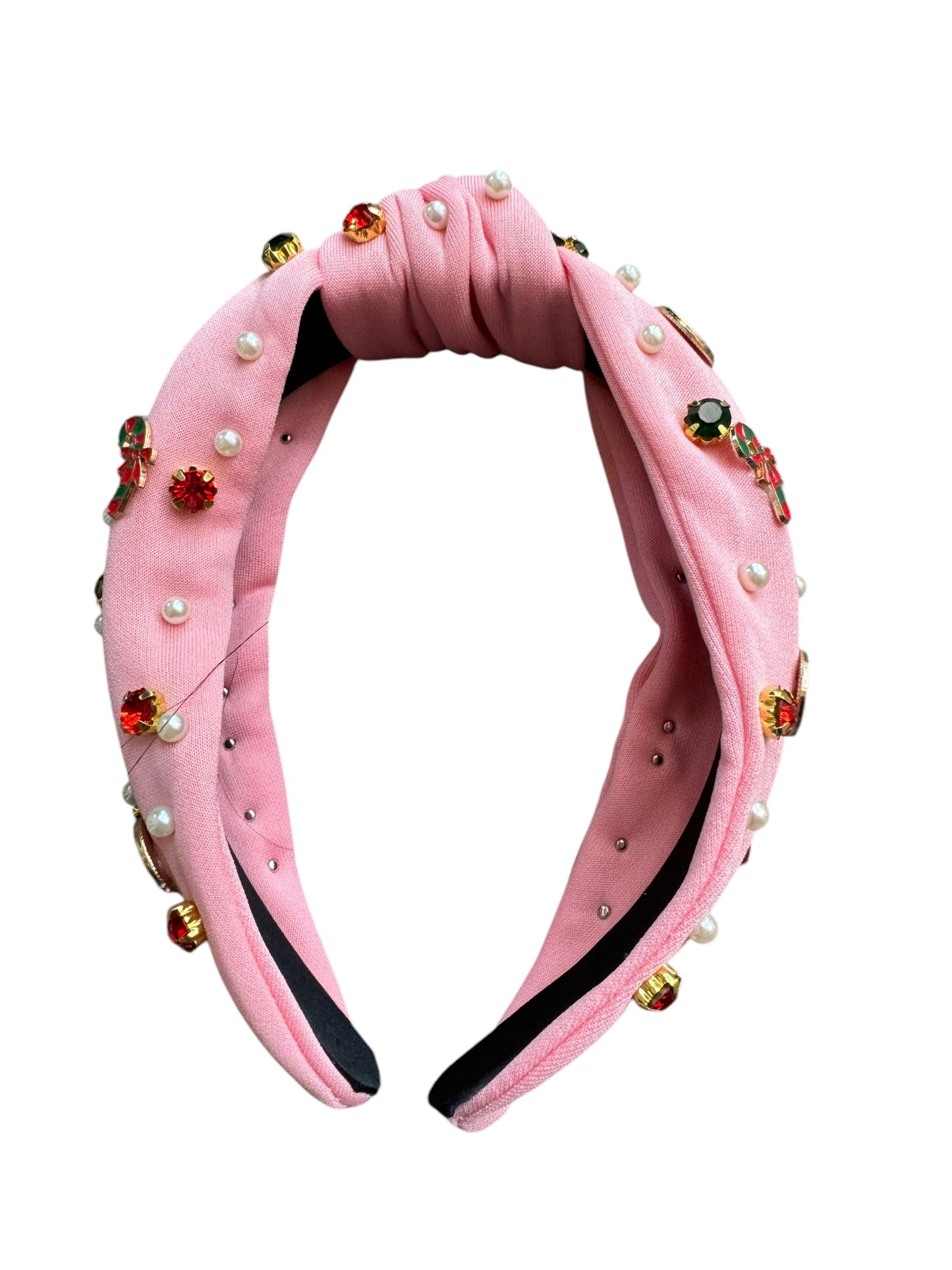 Rhinestone Christmas Holiday Headband - Festive Holiday Hair Accessories for Girls & Women