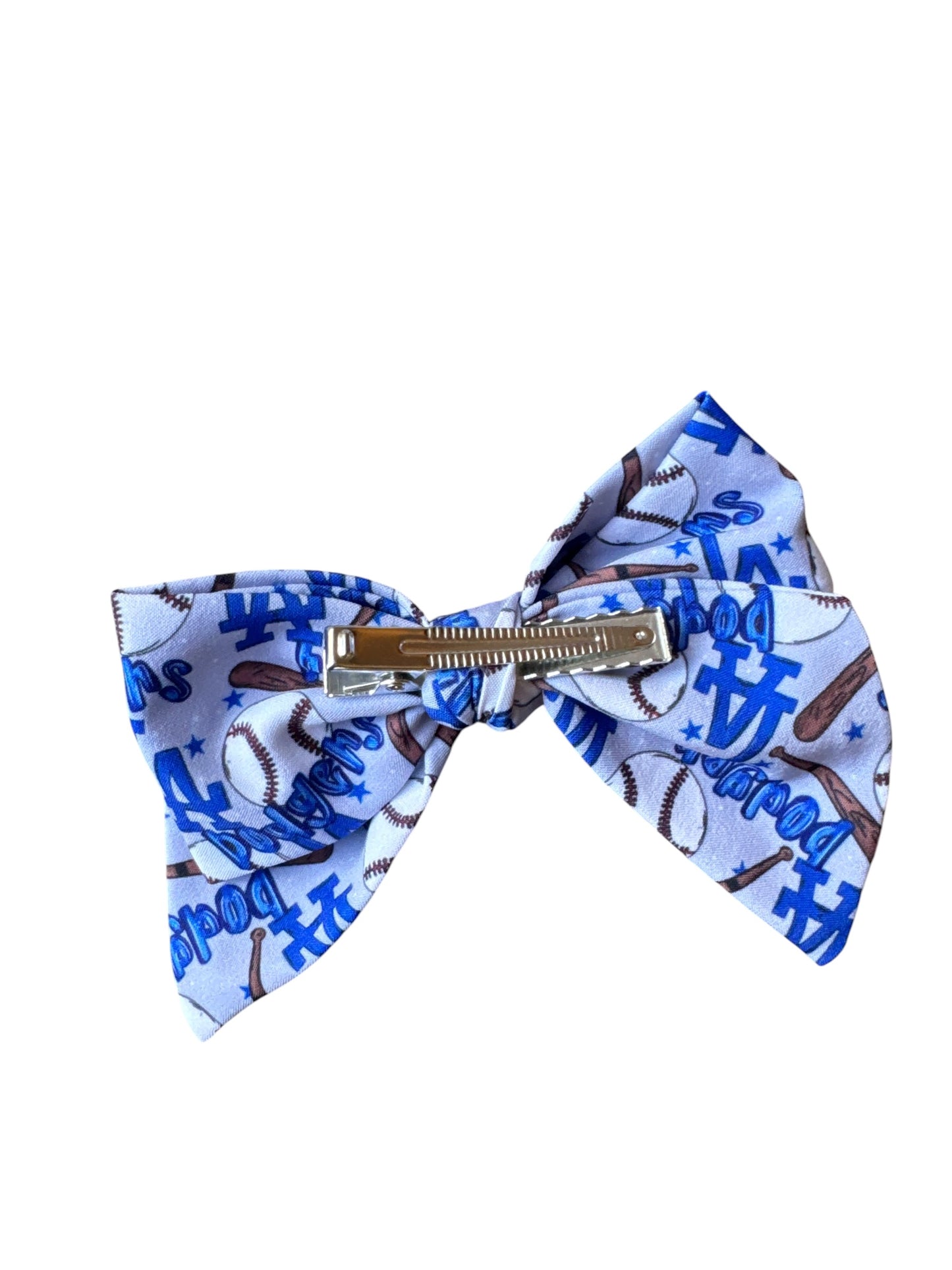 Dodger Baseball Hair Bows for Girls - Sports Bow with Alligator Clip for Game Day