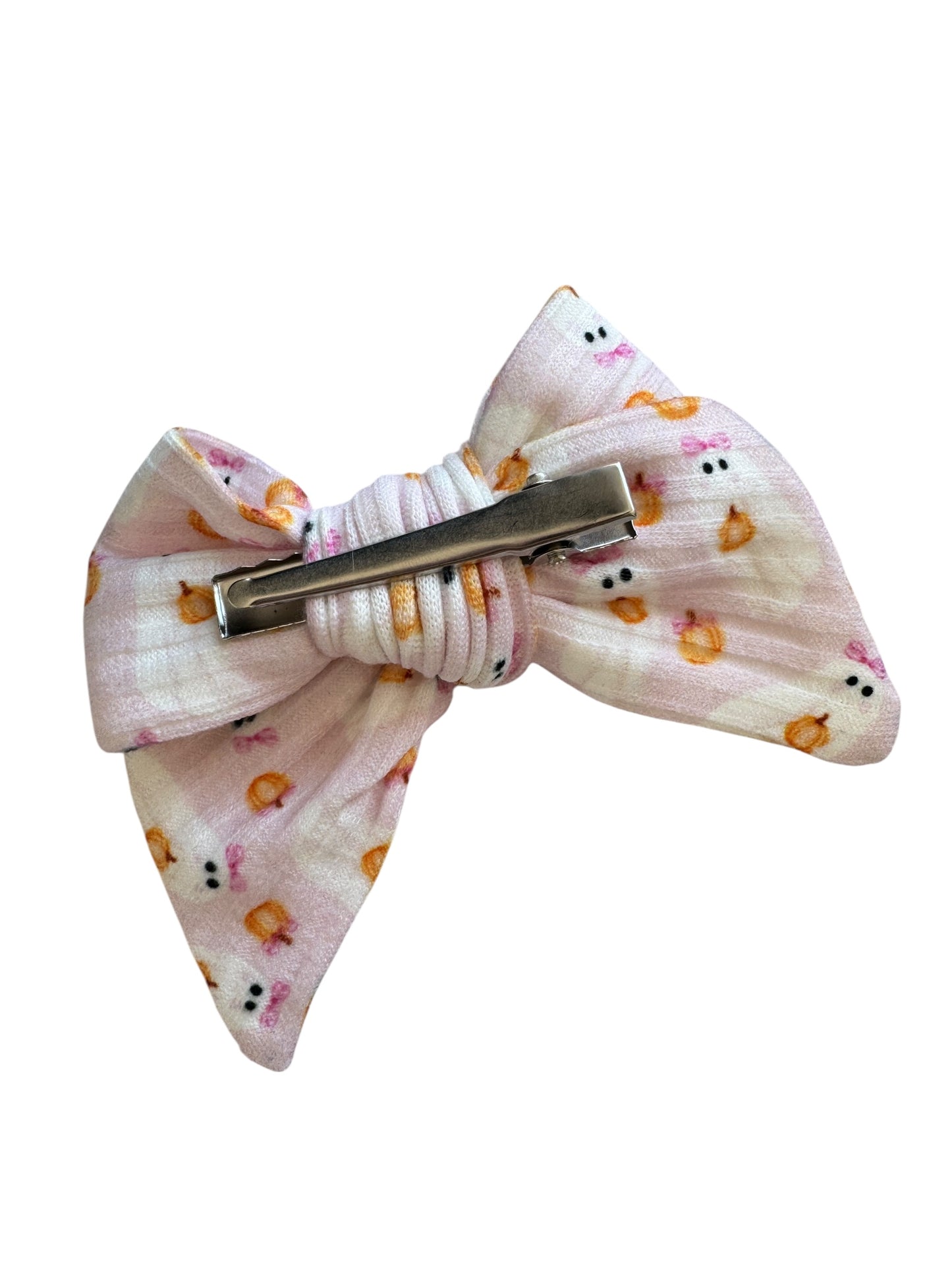 Pink Ghost with Hair Bow | Halloween Bows for Kids & Toddlers