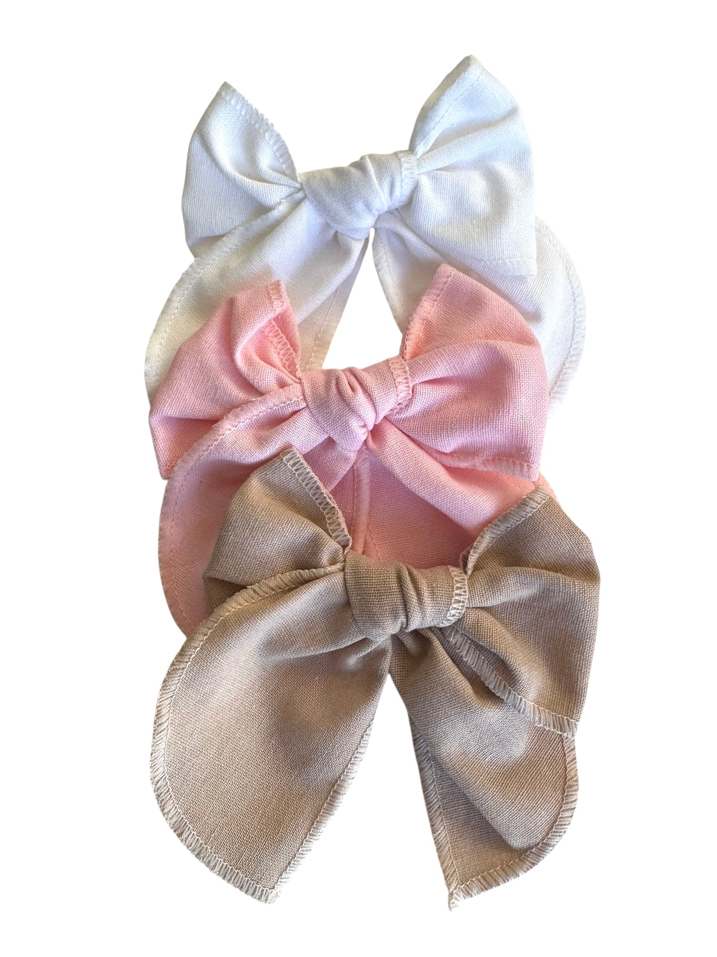 Premium Linen Hair Bows for Girls - Cute School Uniform Hair Accessories