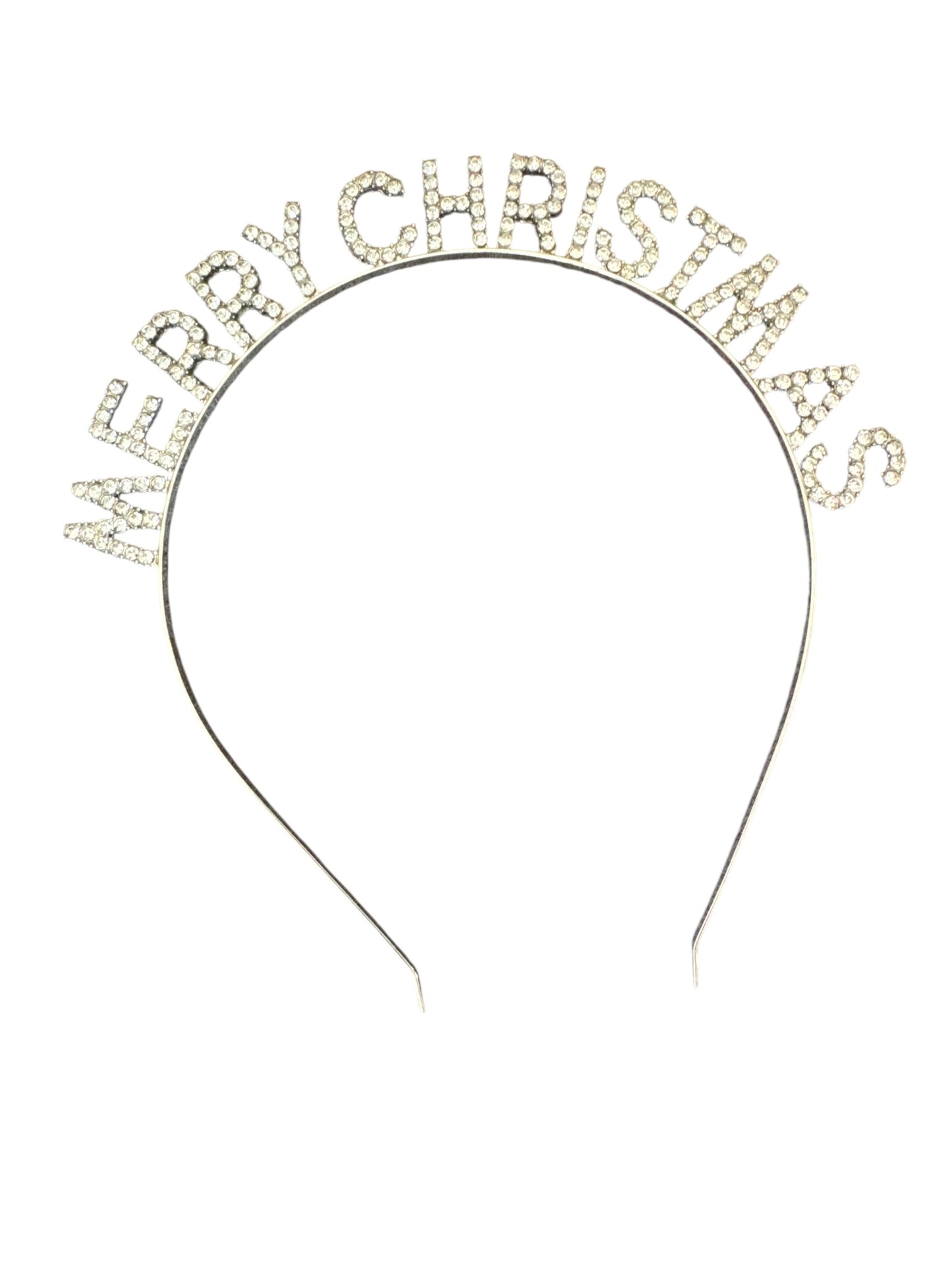 Gold Christmas Headband with Rhinestones - Festive Holiday Accessory