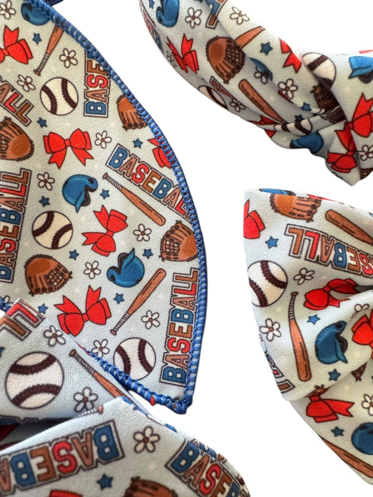 *Baseballs & Bows Hair Bows