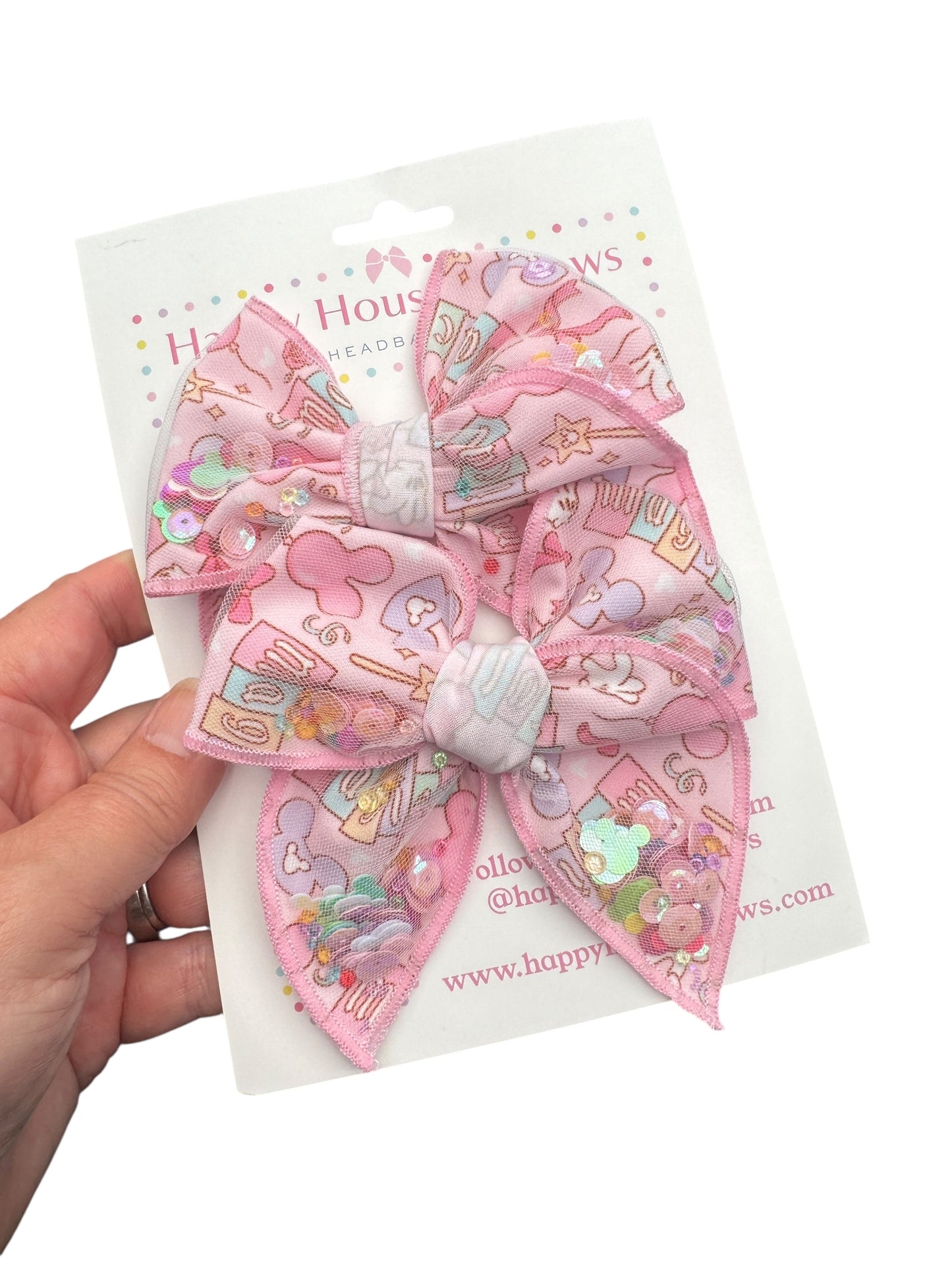Magical Mouse Shaker Hair Bow for Girls