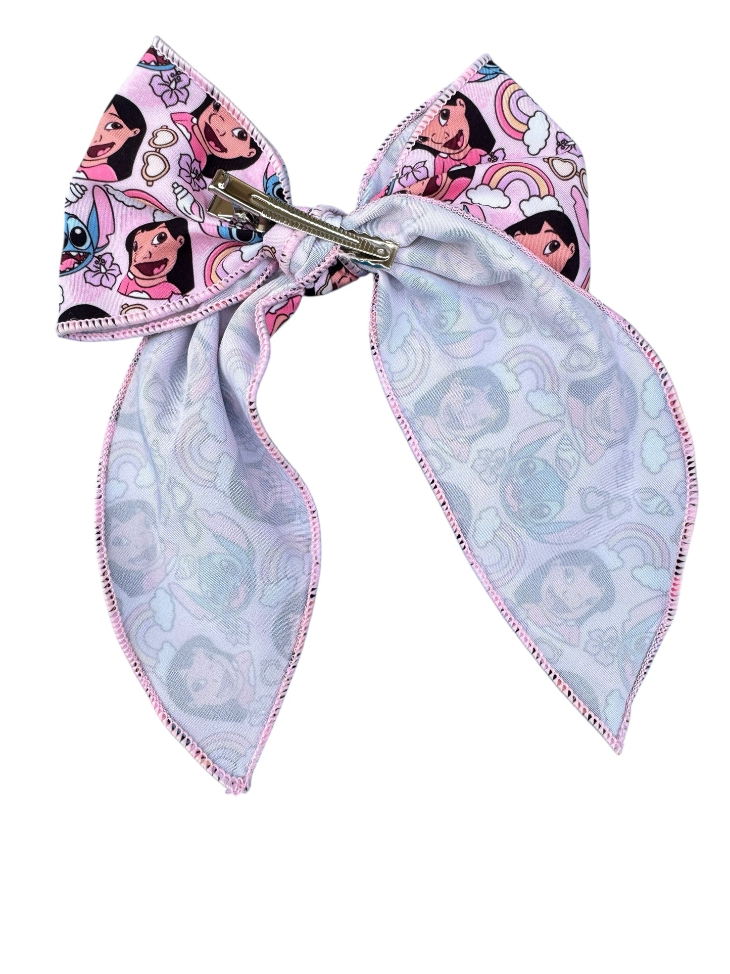 Pink Hawaiian Hair Bows for Girls