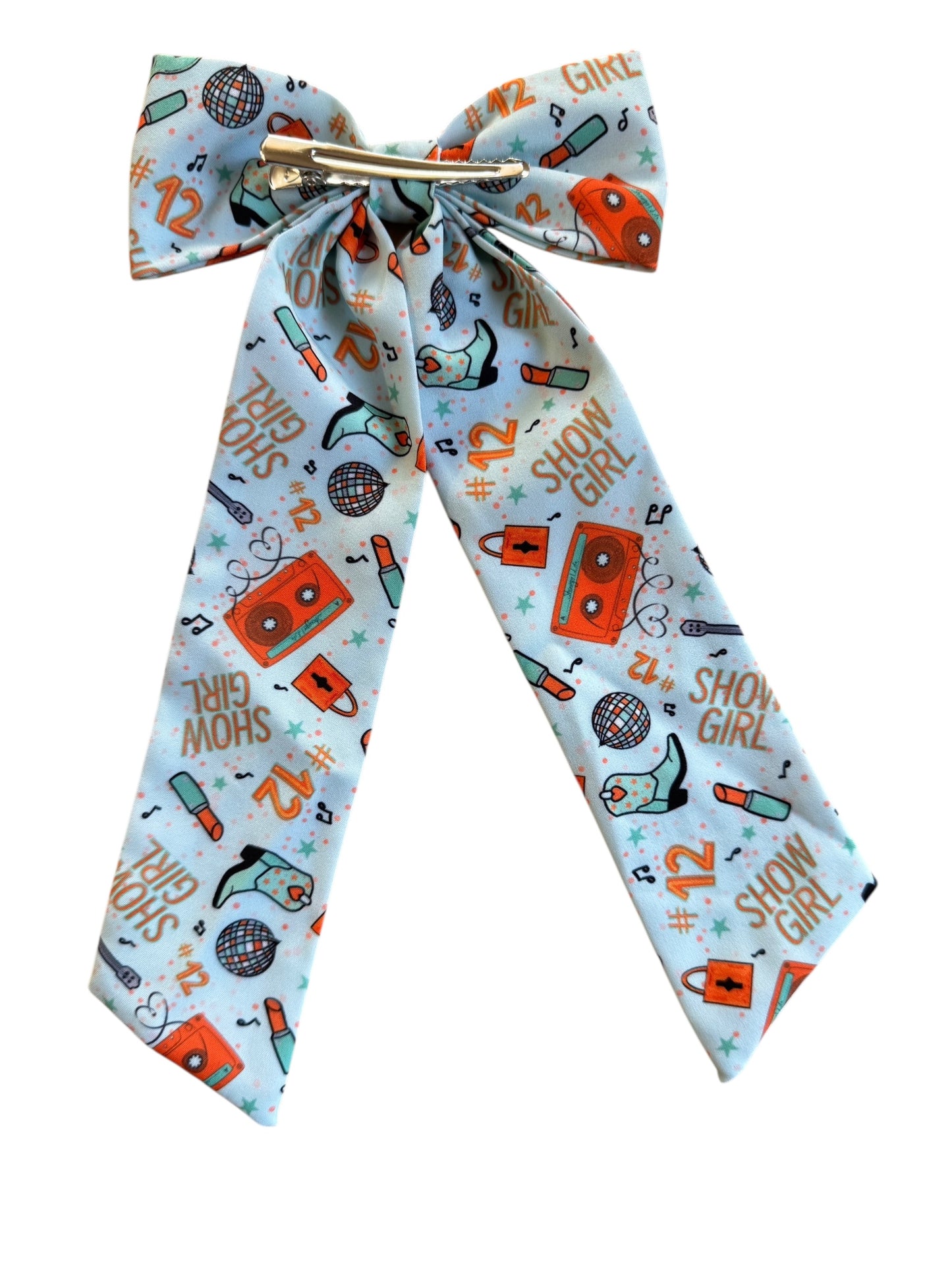 Mint Showgirl Hair Bows - Concert & Everyday Fan Accessories