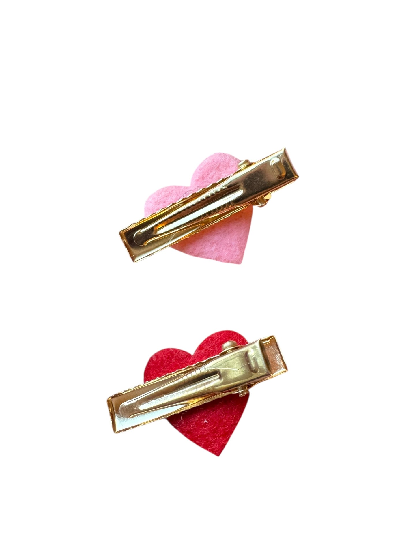 Rhinestone Heart Hair Clips - Valentine's Clips