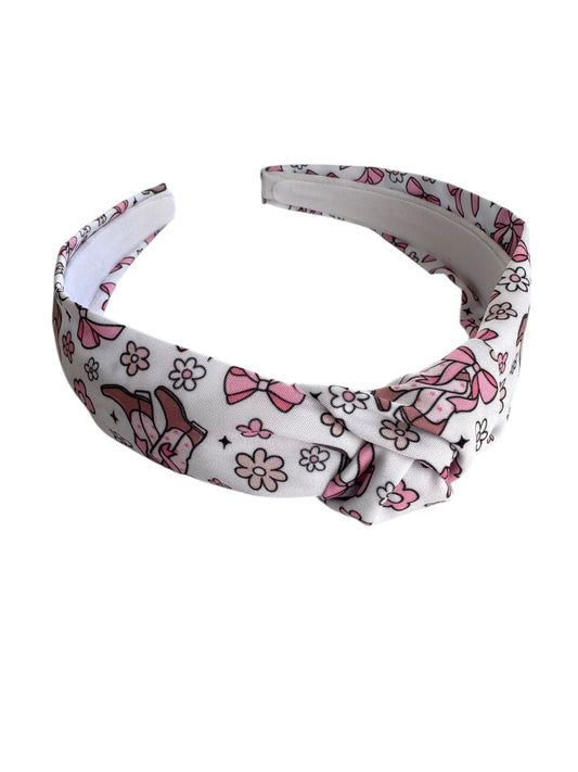 Boots and Bows Headbands | Cowgirl Headband for Girls