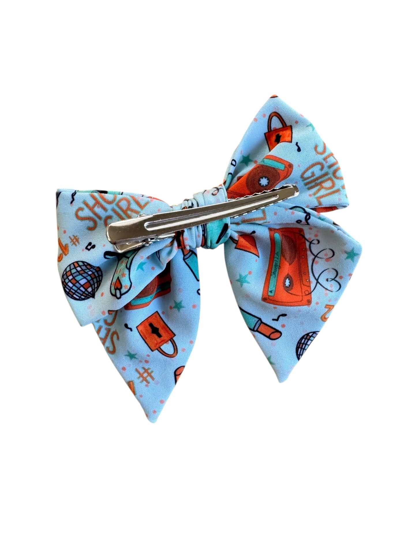 Mint Showgirl Hair Bows - Concert & Everyday Fan Accessories