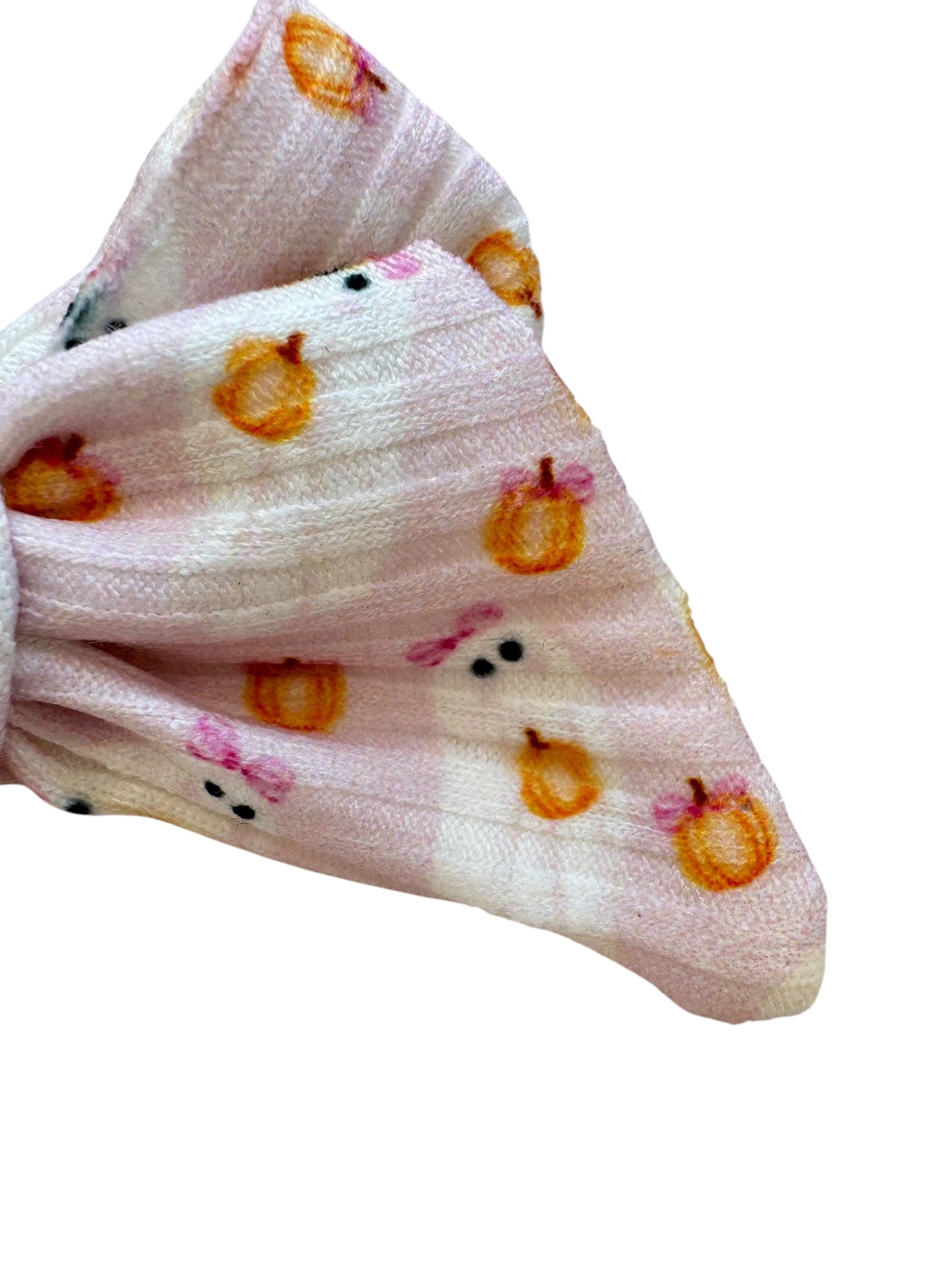 Pink Ghost with Hair Bow | Halloween Bows for Kids & Toddlers