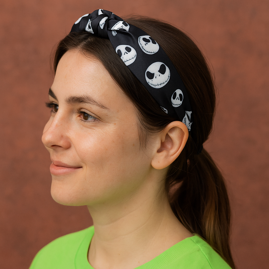 Jack Skeleton Knot Headband – Nightmare Christmas Inspired Headband