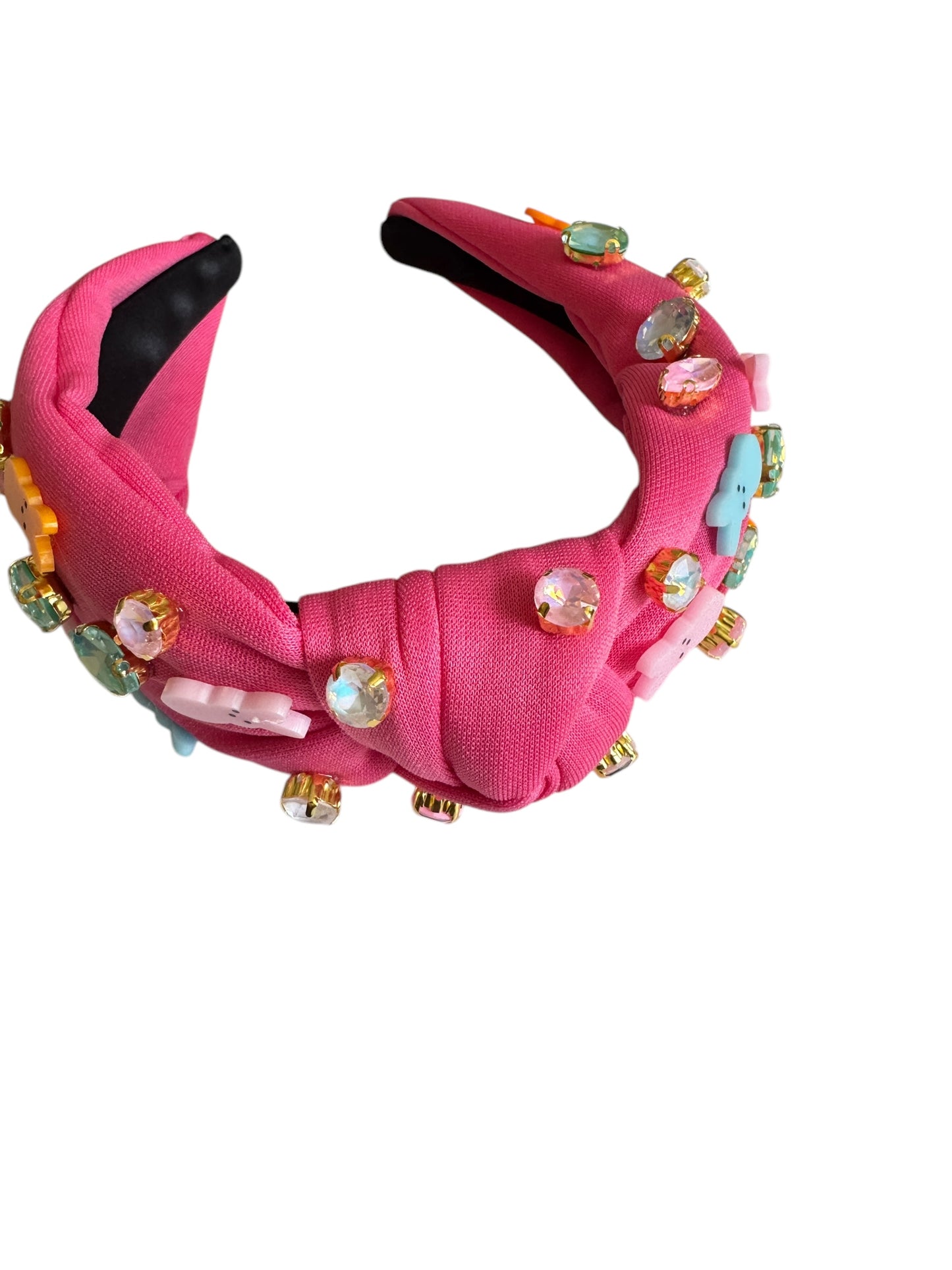 Rhinestone Easter Headbands - Bunny Tie Knot Headband for Girls & Adults