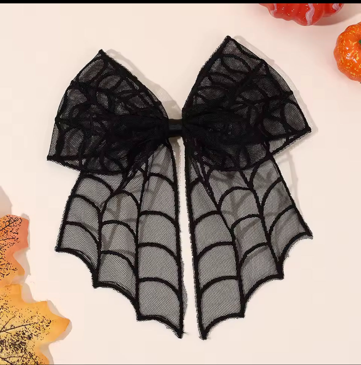 Lace Bat Hair Bows – Black Halloween Hair Accessories for Girls and Women