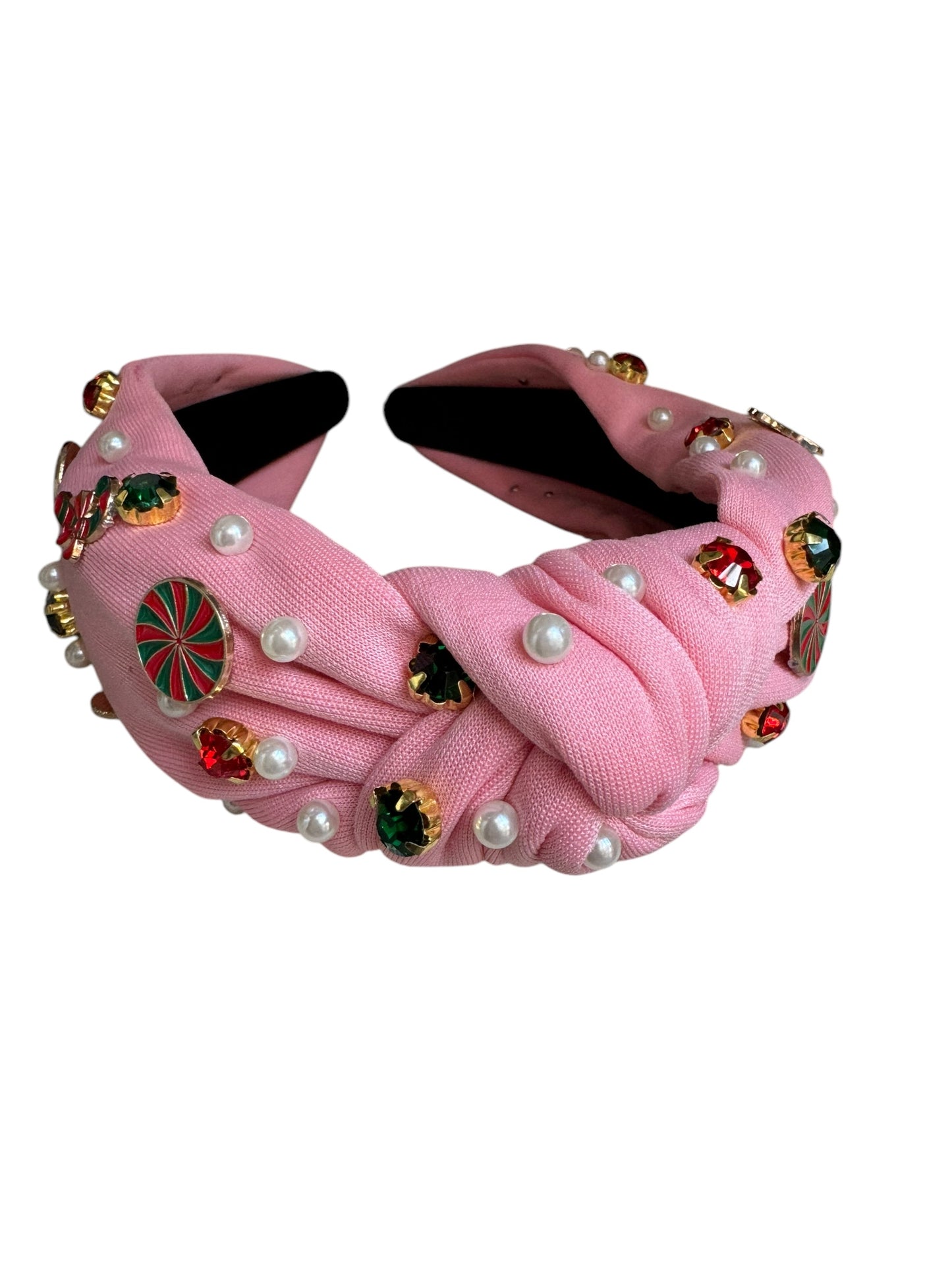 Rhinestone Christmas Holiday Headband - Festive Holiday Hair Accessories for Girls & Women