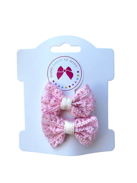 Mini Pink Baby Hair Clips