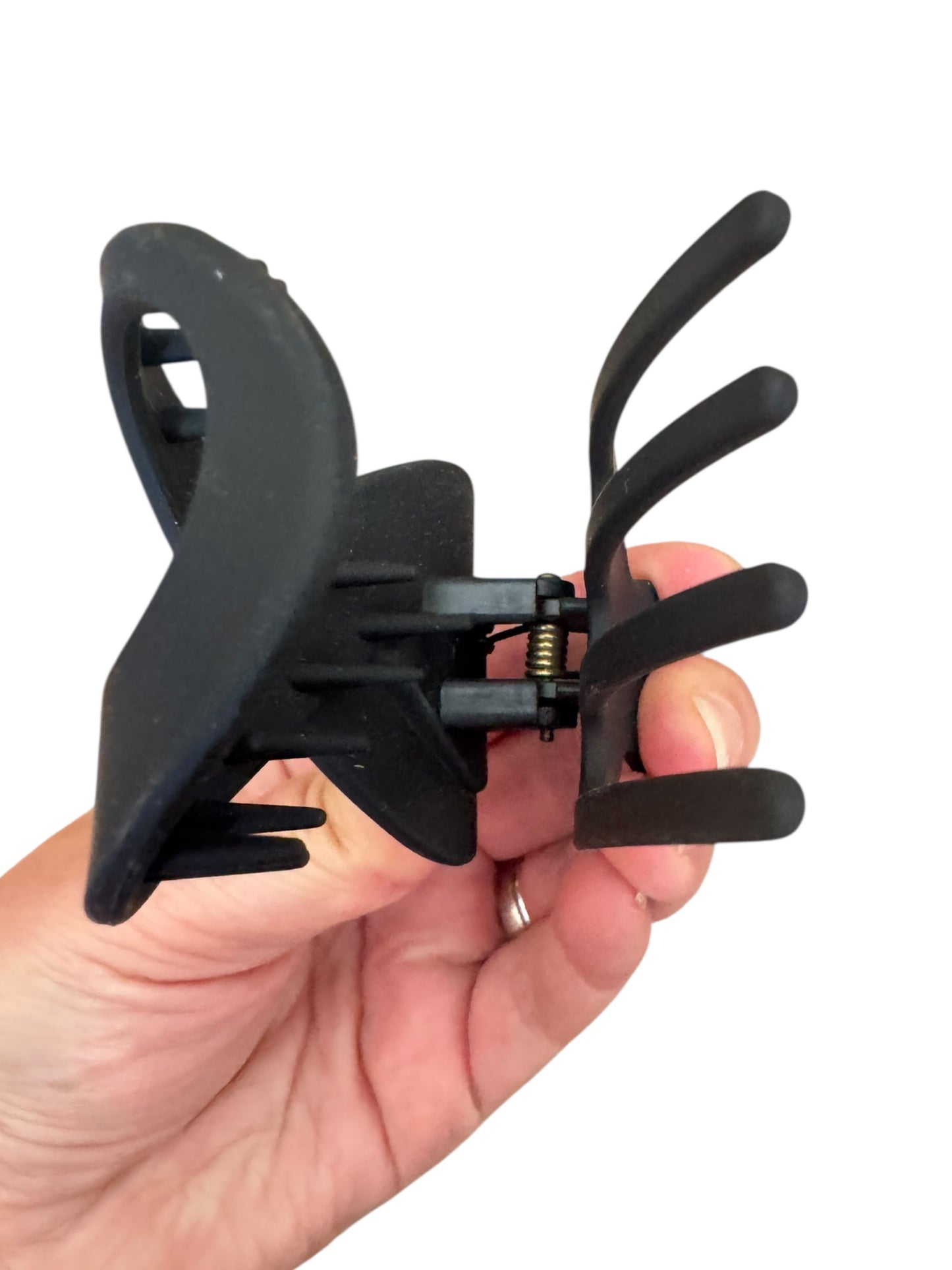 Flat Round Hair Claw Clips