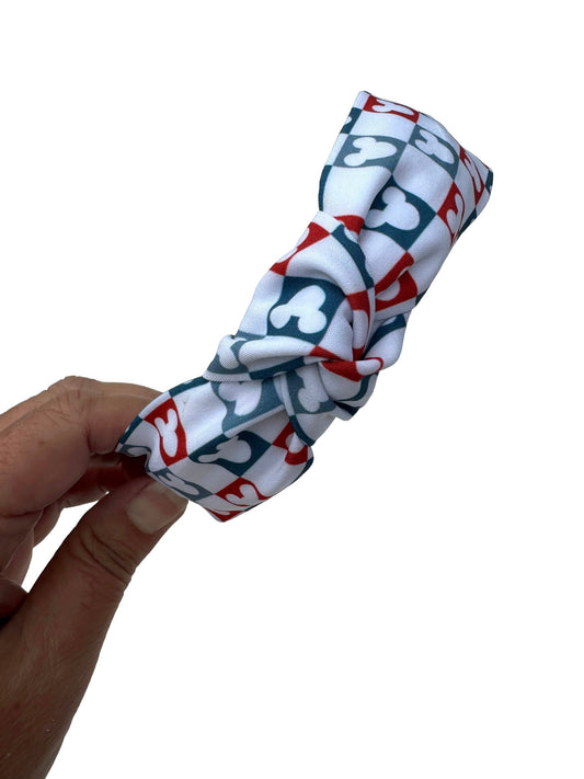 Red, White, and Blue Mouse Hair Bow