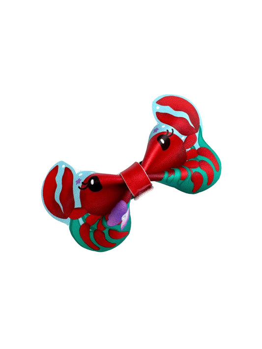 Red Crab Hair Bows
