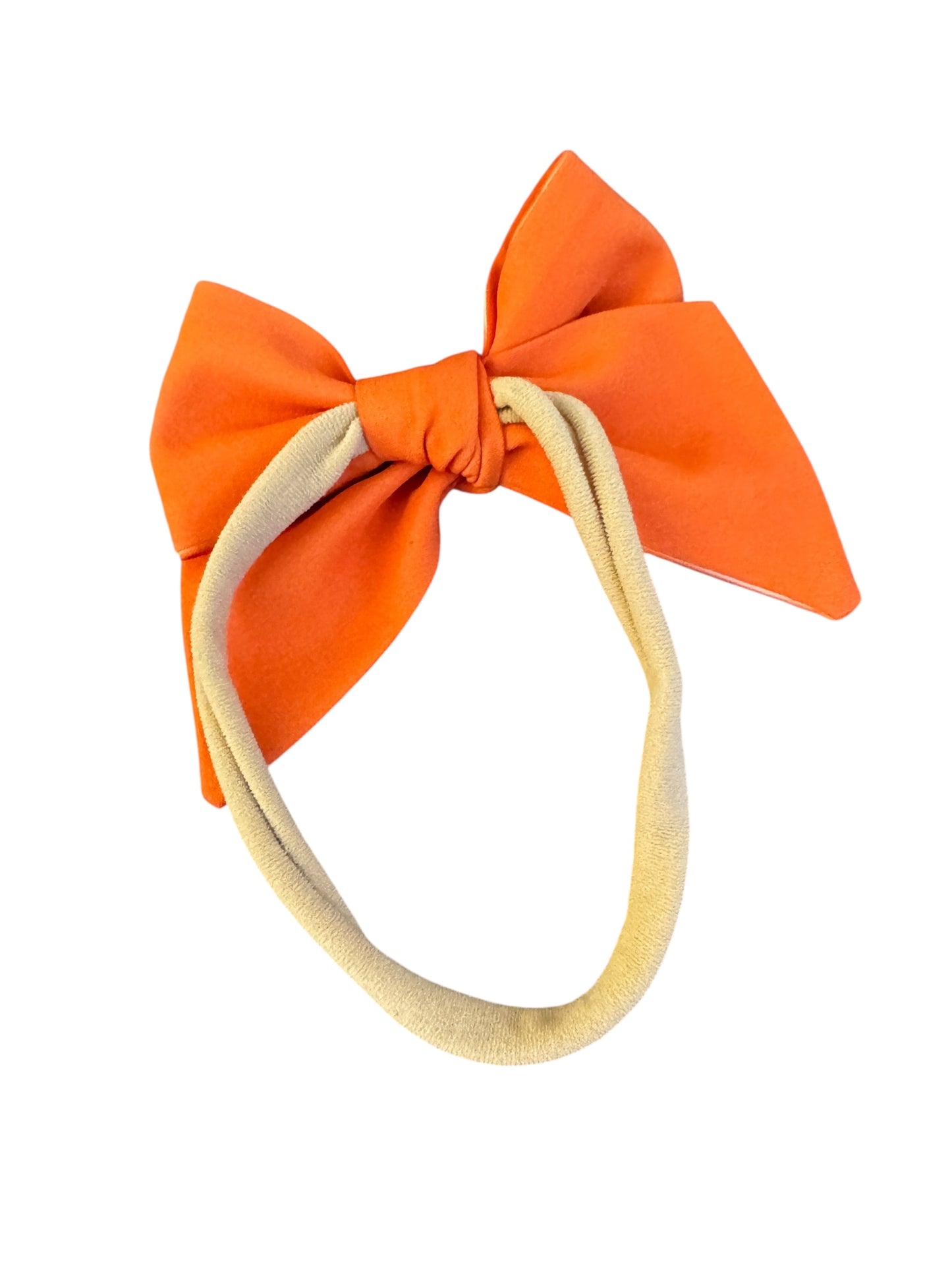 Solid Orange Hair Bow | Halloween Bows for Kids & Toddlers