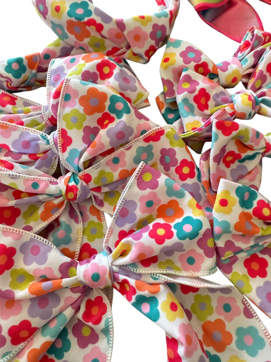*Spring Floral Hair Bows