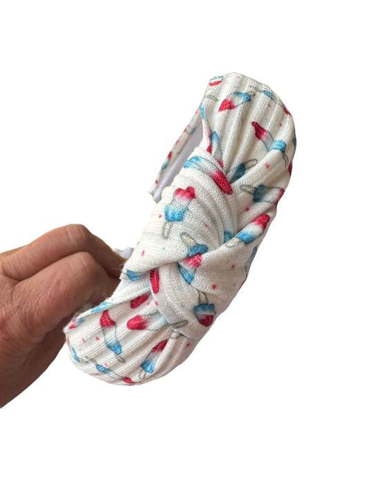 4th of July Popsicle Headband – Patriotic Hair Accessory for Girls & Women