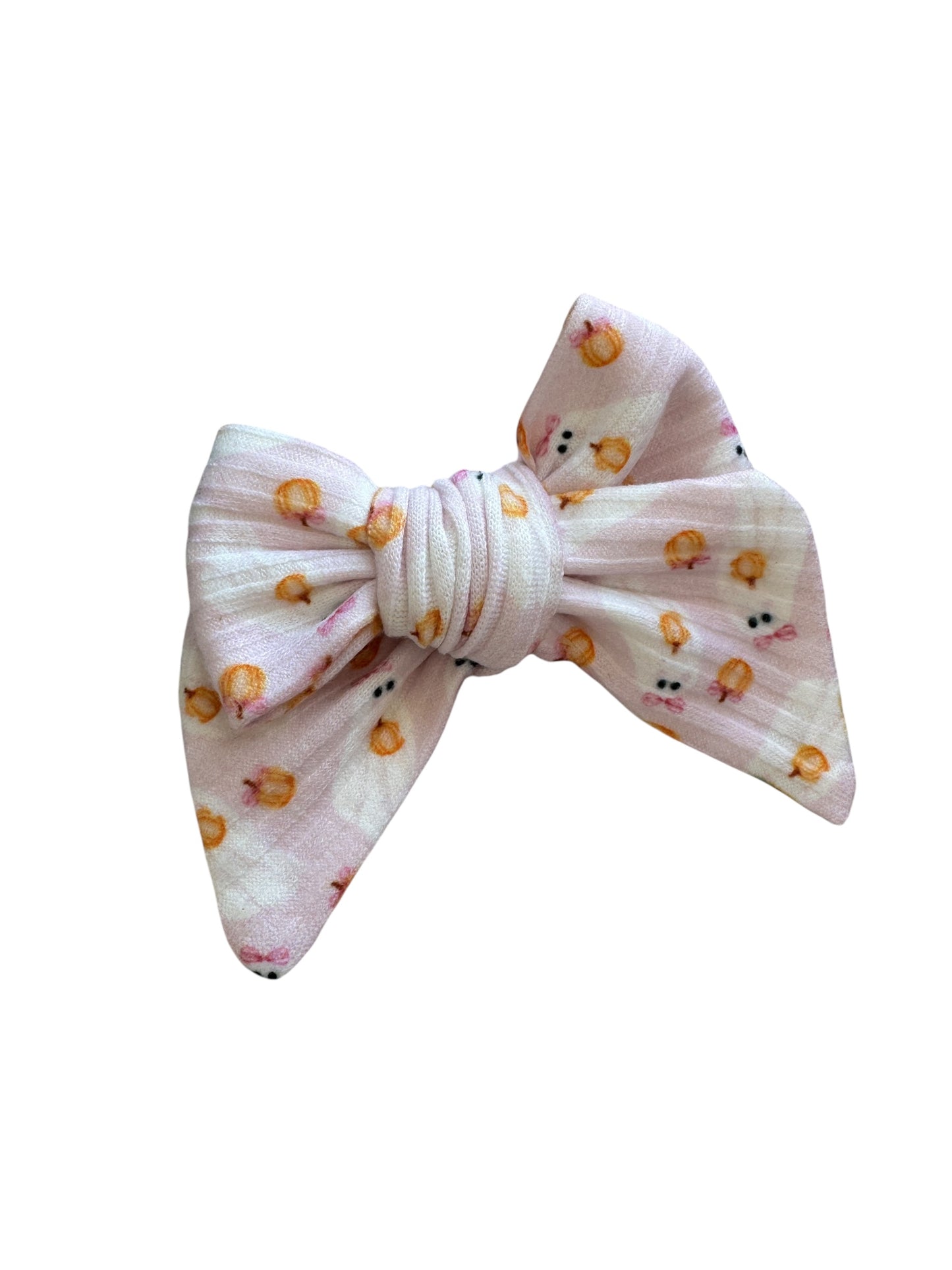 Pink Ghost with Hair Bow | Halloween Bows for Kids & Toddlers