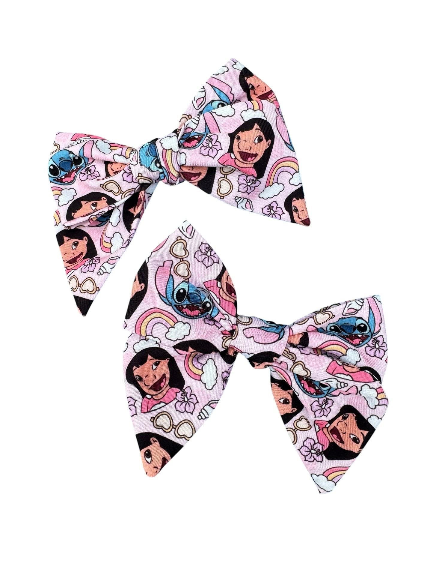 Pink Hawaiian Hair Bows for Girls