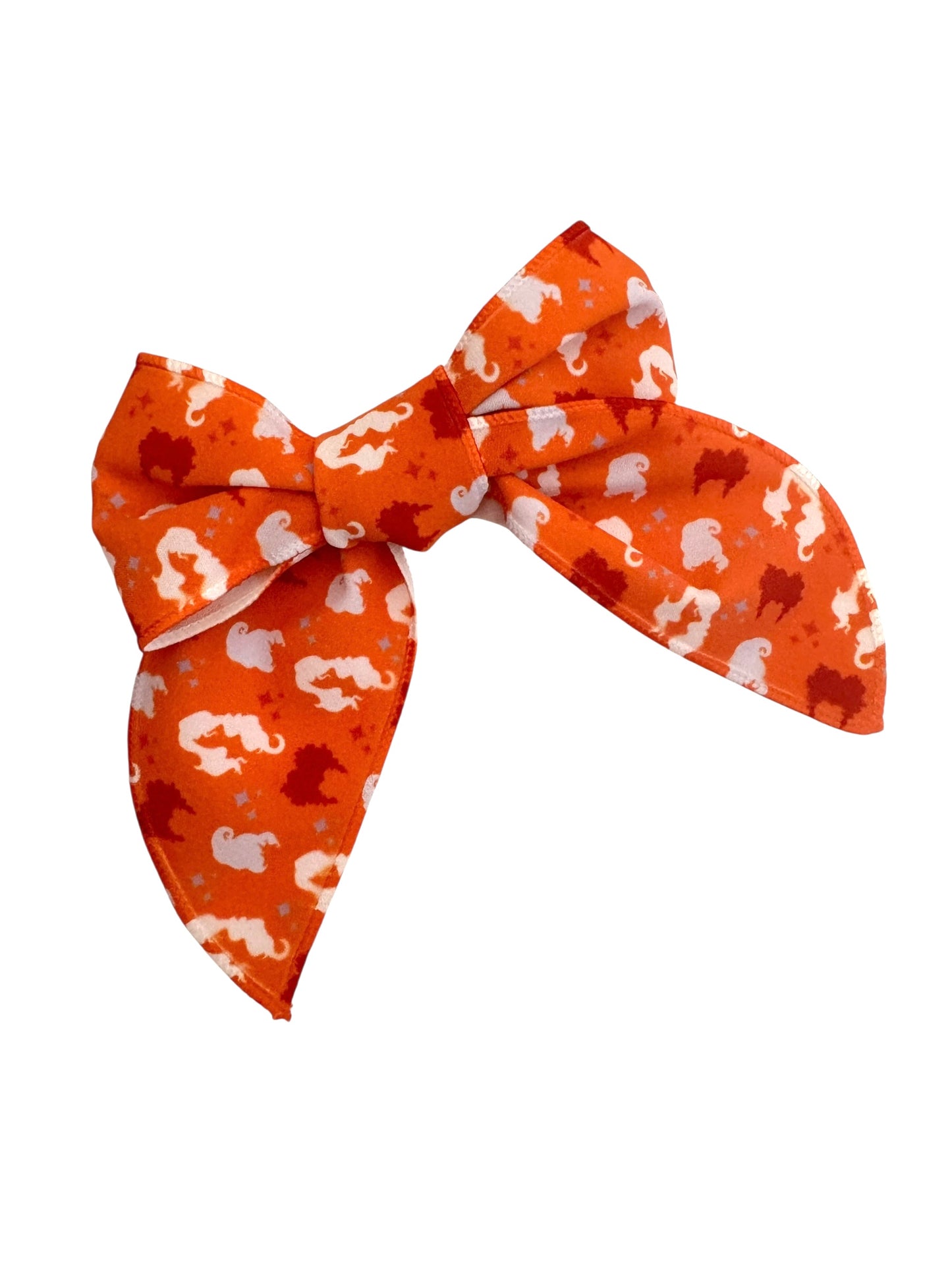 Hocus Pocus Halloween Hair Bows – Witchy Black Cat & Sisters Print Hair Accessories