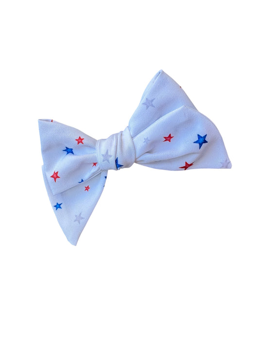 *Red & Blue Stars Hair Bows