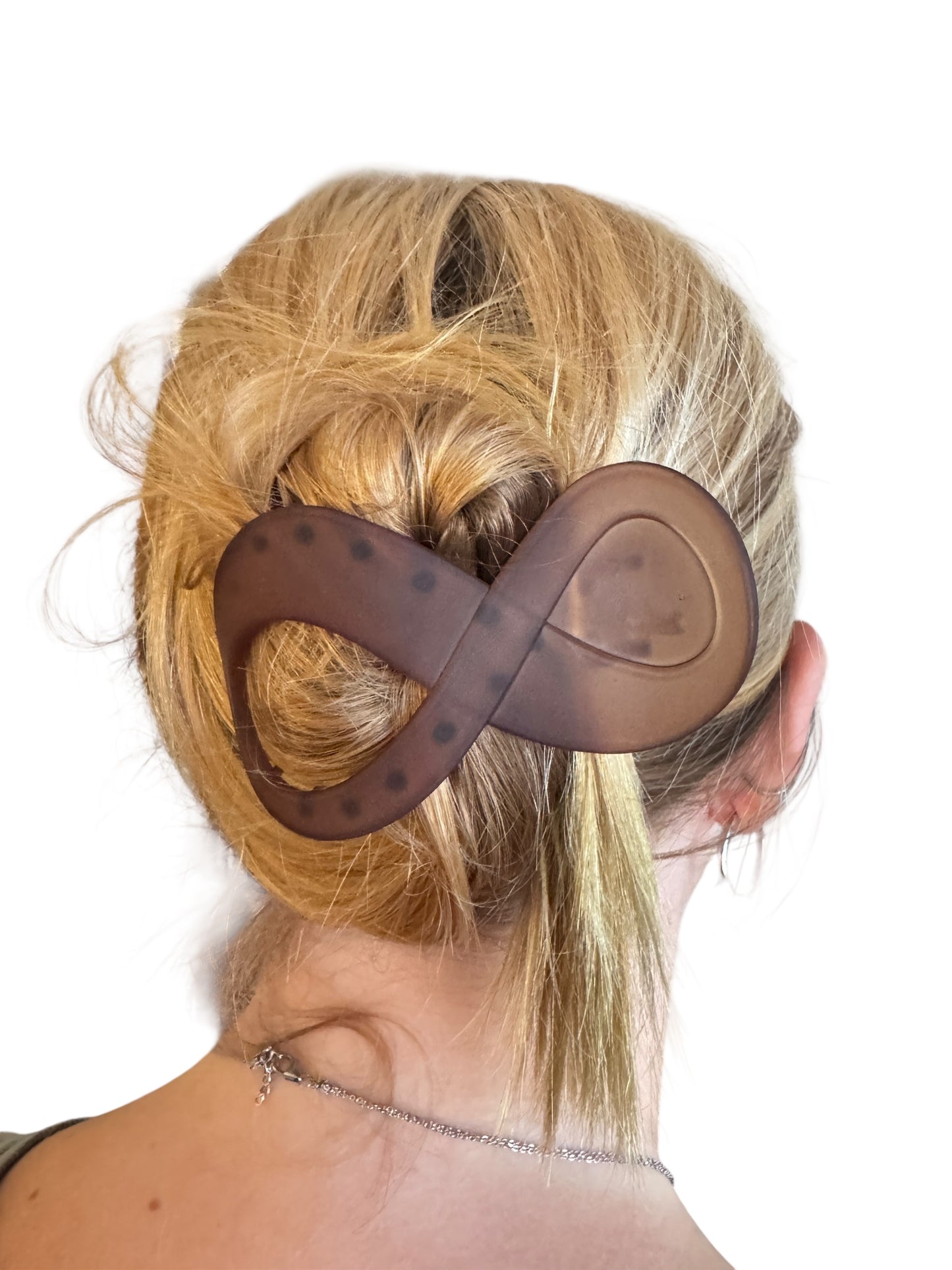 Flat Round Hair Claw Clips