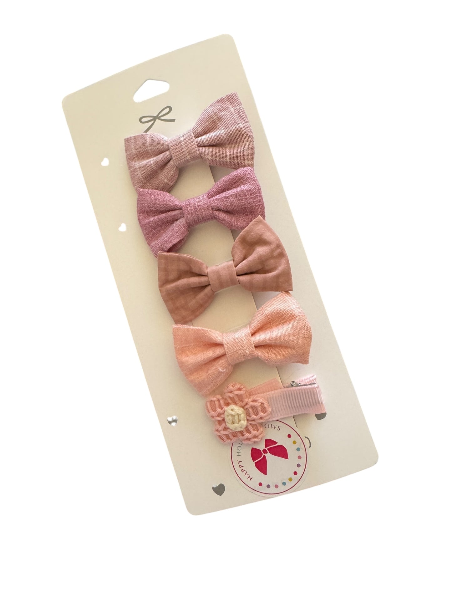 Mini Pink Baby Hair Clip Sets for Babies, Toddlers, and Little Girls