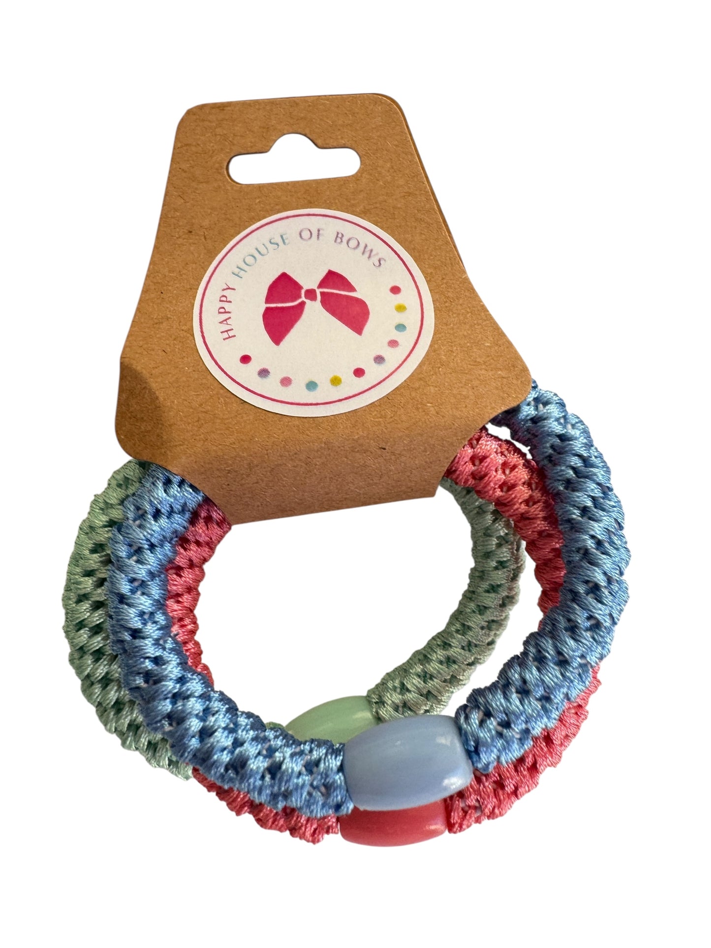 Braided Hair Ties for Girls & Women – No-Crease Elastic Ponytail Holders (Set of 3)