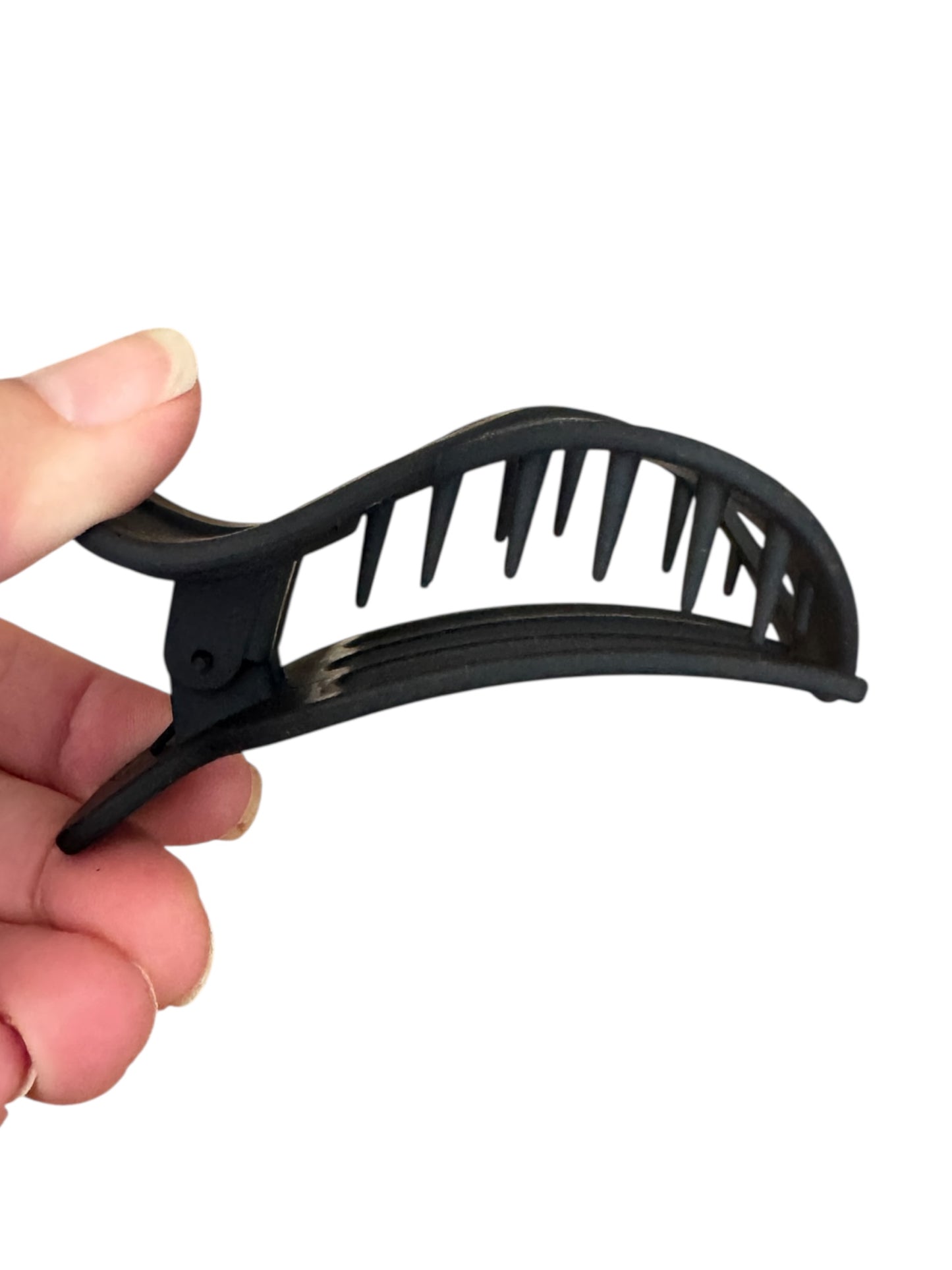 Flat Round Hair Claw Clips