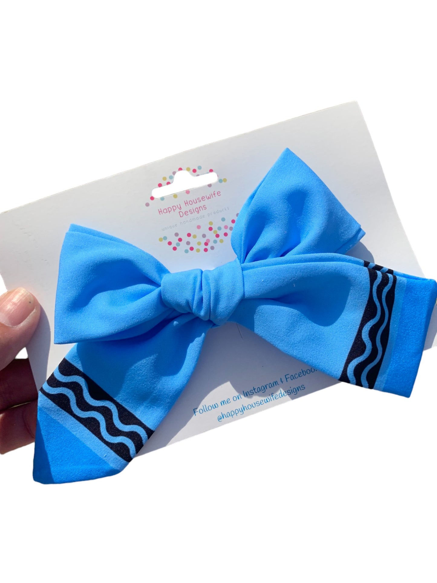 Crayon Hair Bows for Little Girls