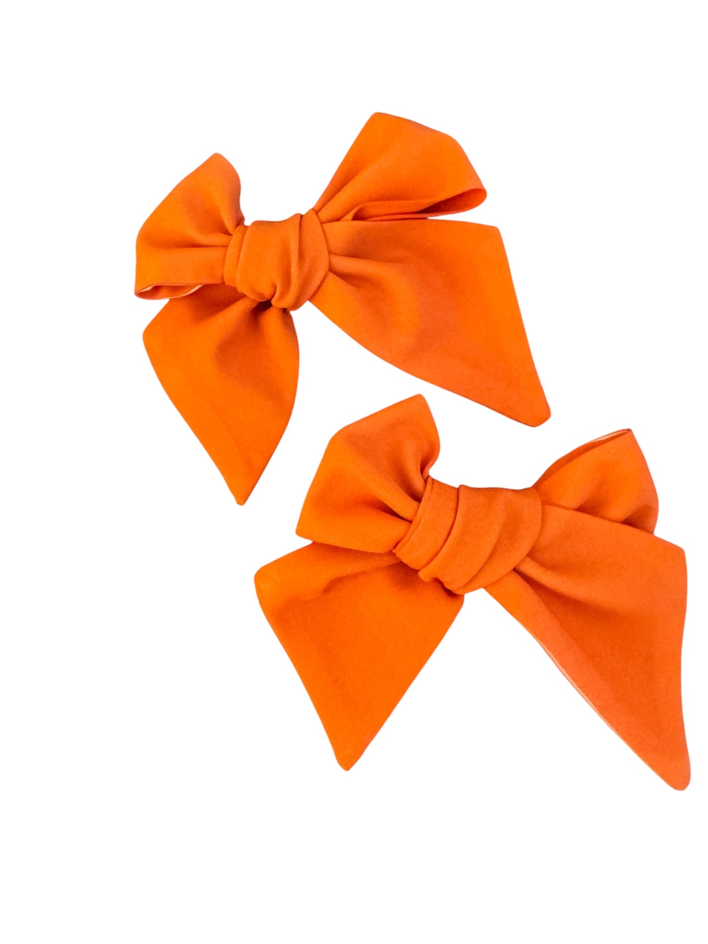 Solid Orange Hair Bow | Halloween Bows for Kids & Toddlers