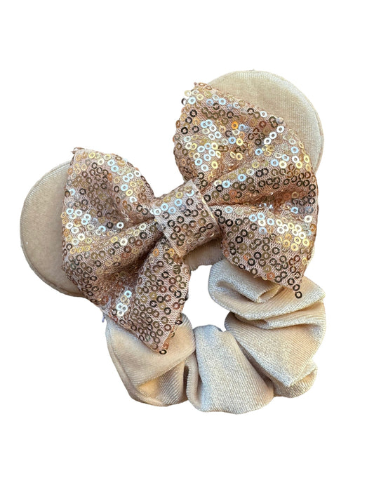 Velvet Mouse Ear Scrunchie