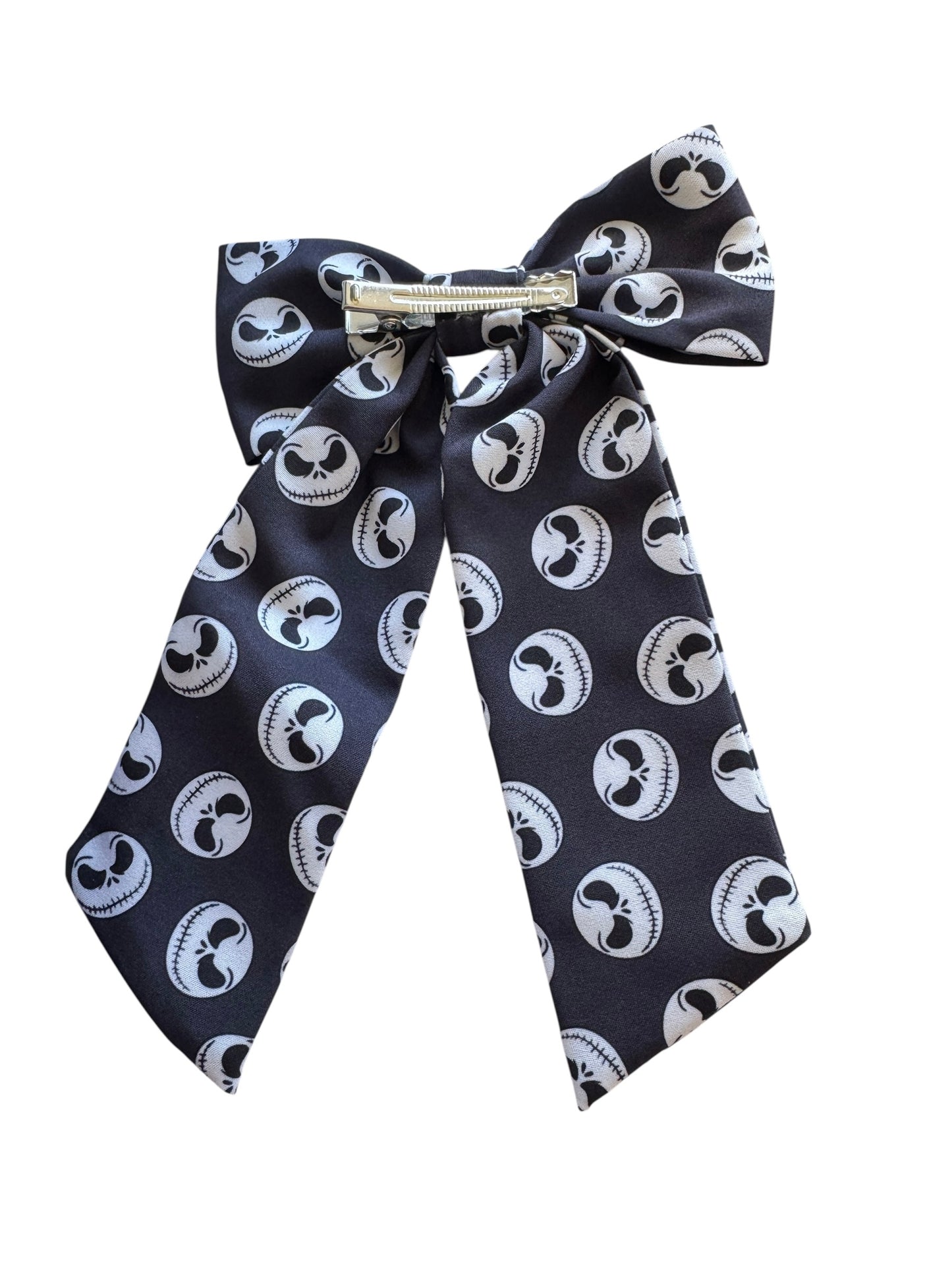 Jack Skeleton Hair Bows – Magical Park Inspired Nightmare Christmas Hair Accessories