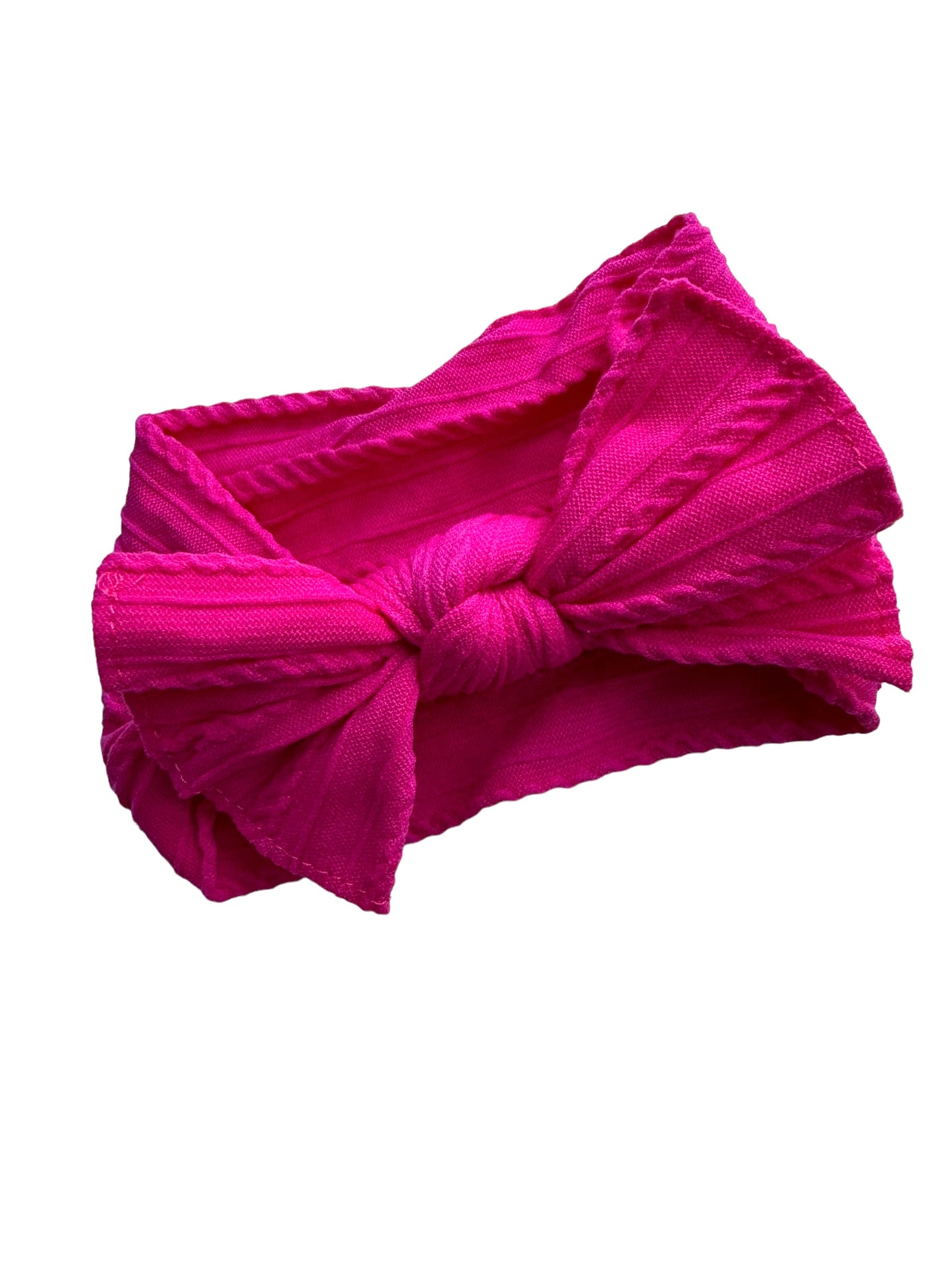 hot pink baby headband