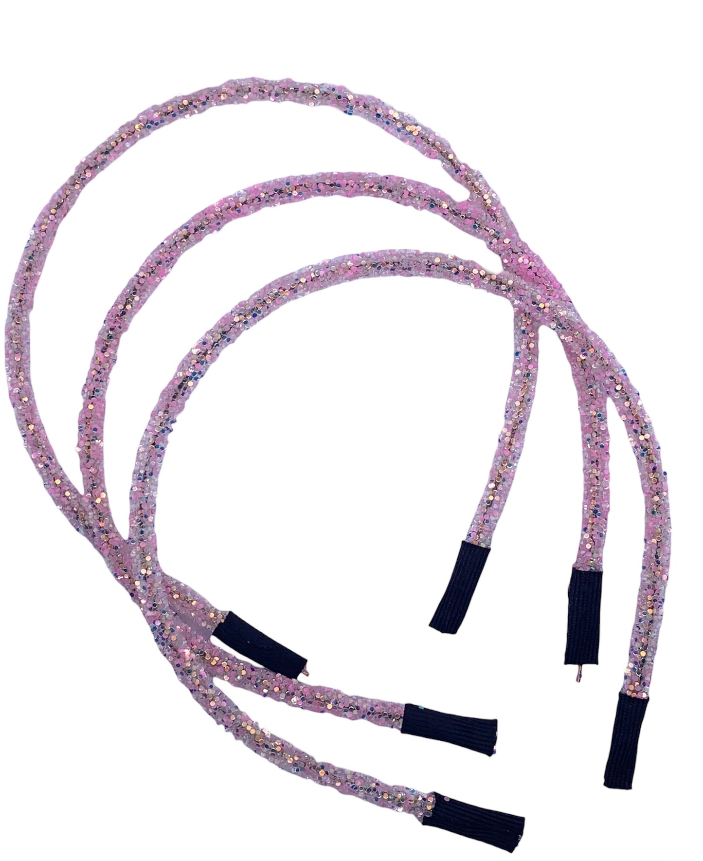 pink glow in the dark glitter headband